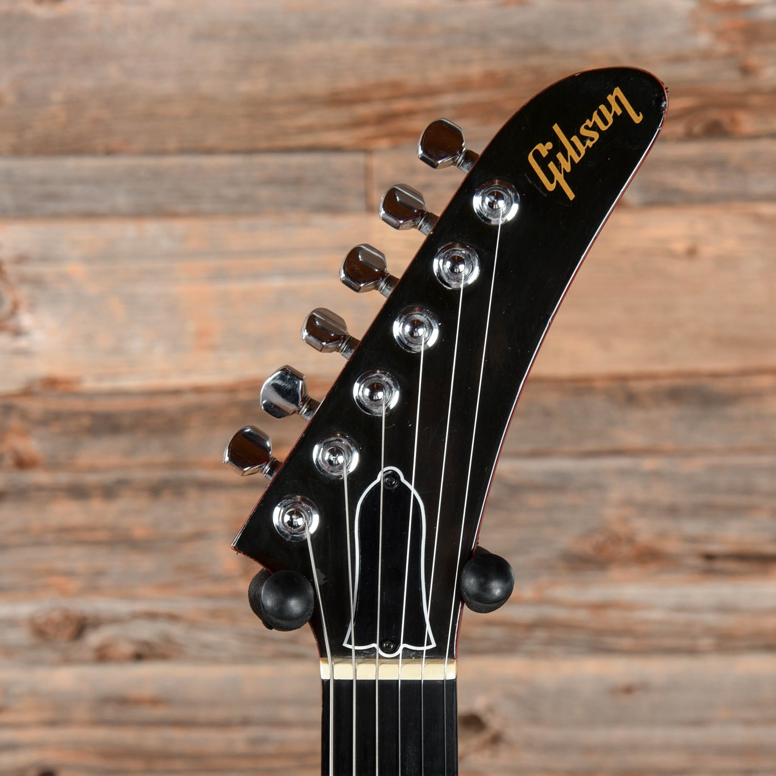 Gibson Explorer P-90 Ferrari Red Striped 1985 – Chicago Music Exchange