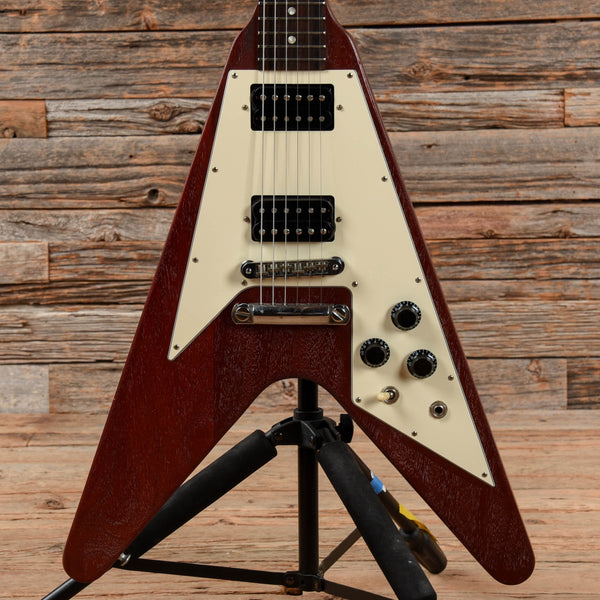 ギター Gibson USA Flying V Faded Worn Cherry gibson-electric-guitars-solid-
