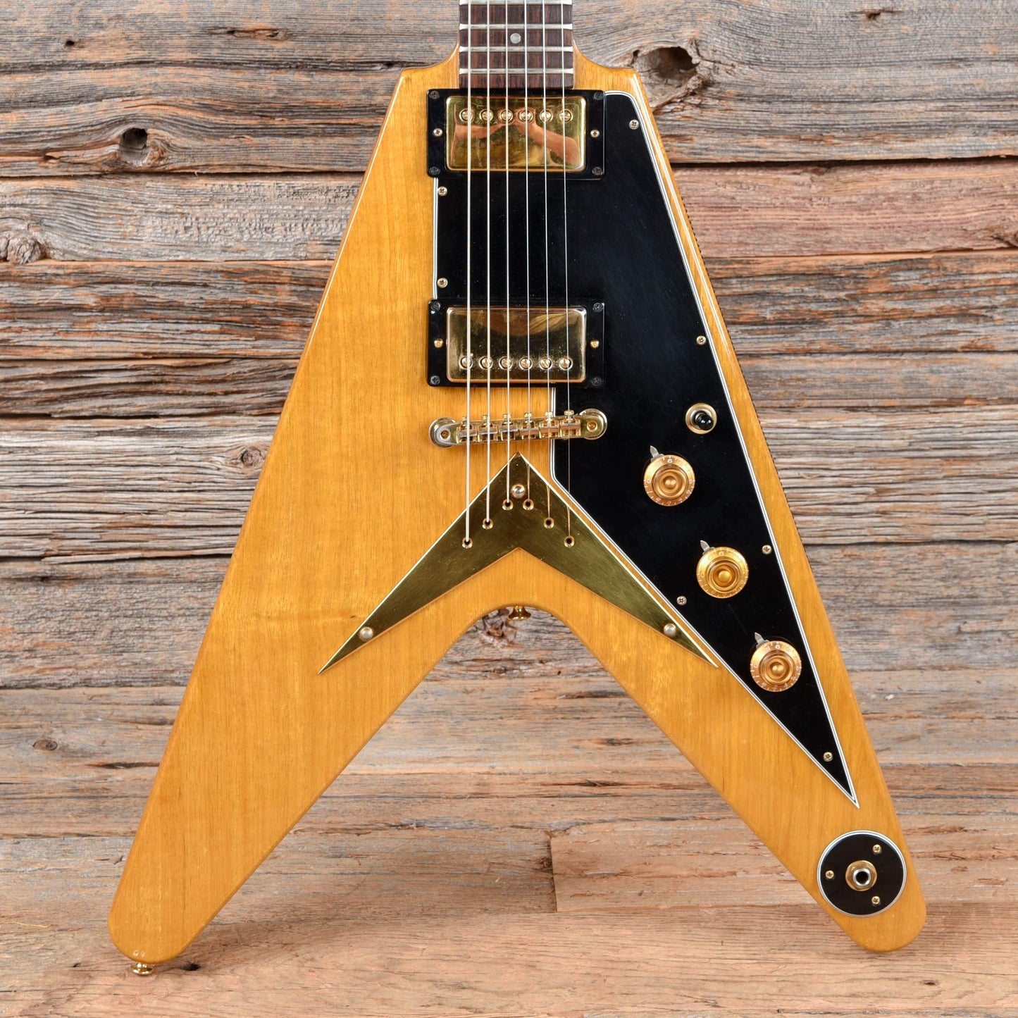 Gibson Flying V Heritage Korina Reissue Natural 1982 Electric Guitars / Solid Body
