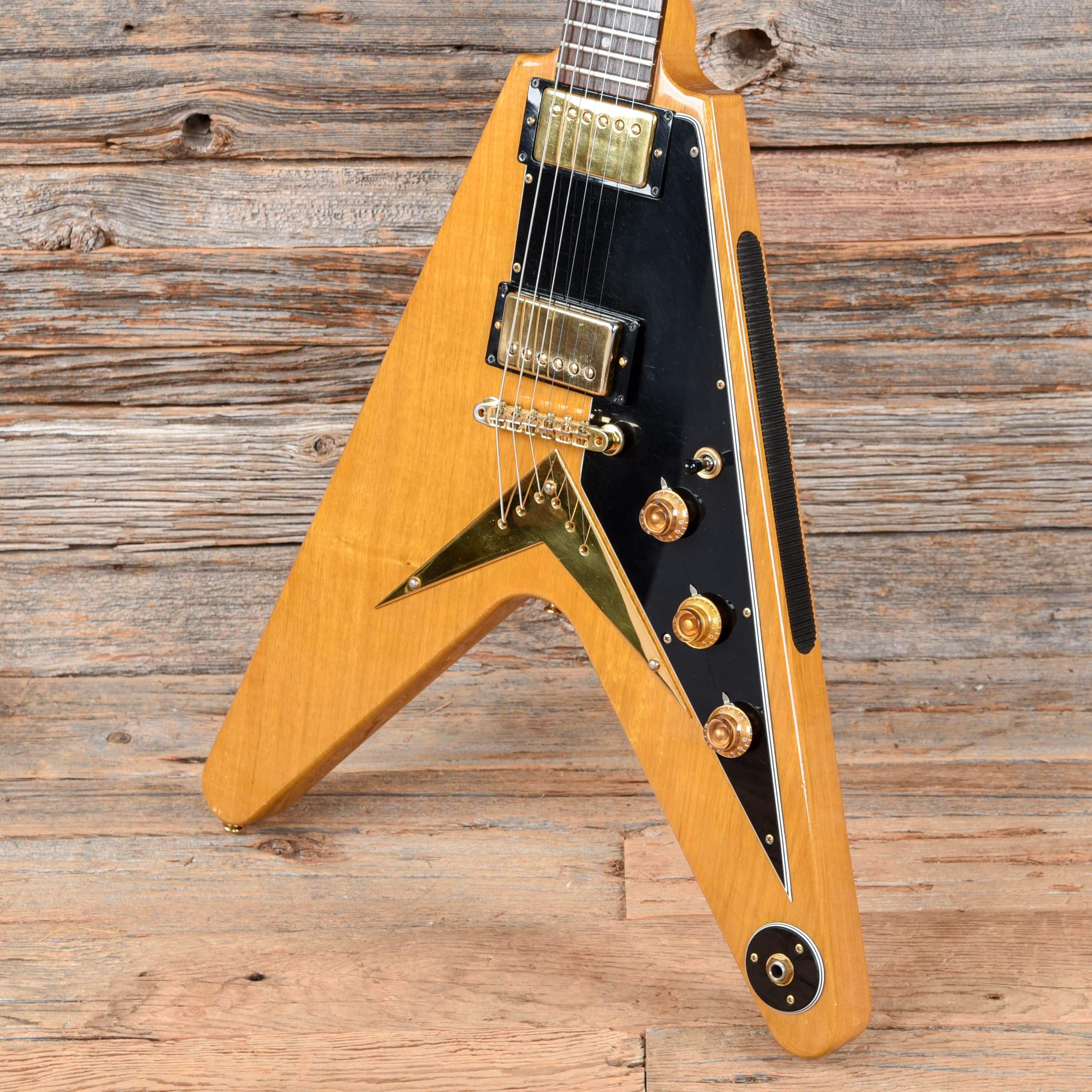 Gibson Flying V Heritage Korina Reissue Natural 1982 Electric Guitars / Solid Body