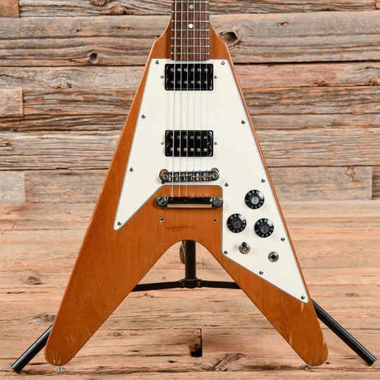 Gibson Flying V Natural Refin 1976 Electric Guitars / Solid Body
