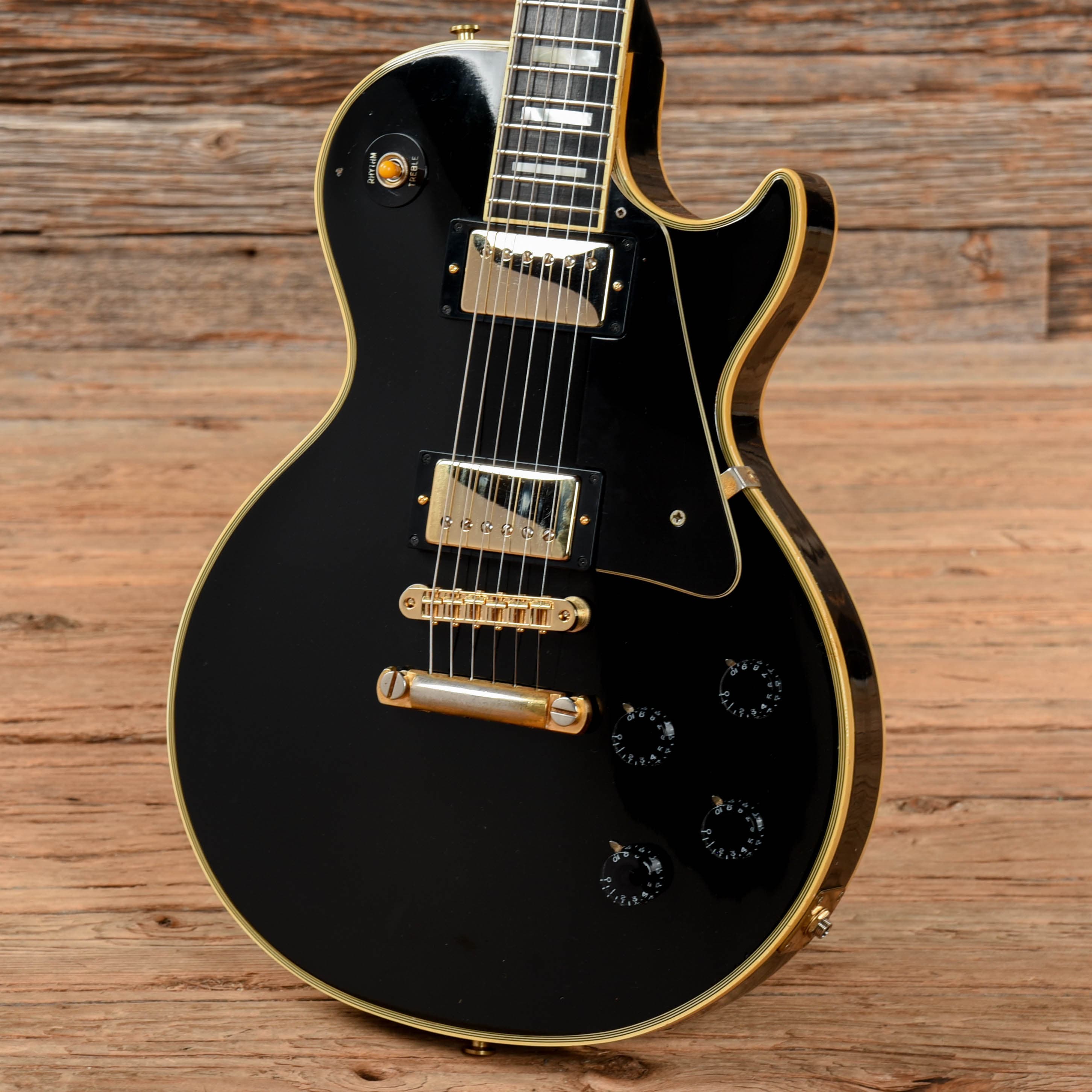Gibson Les Paul Custom Ebony 1970s Electric Guitars / Solid Body