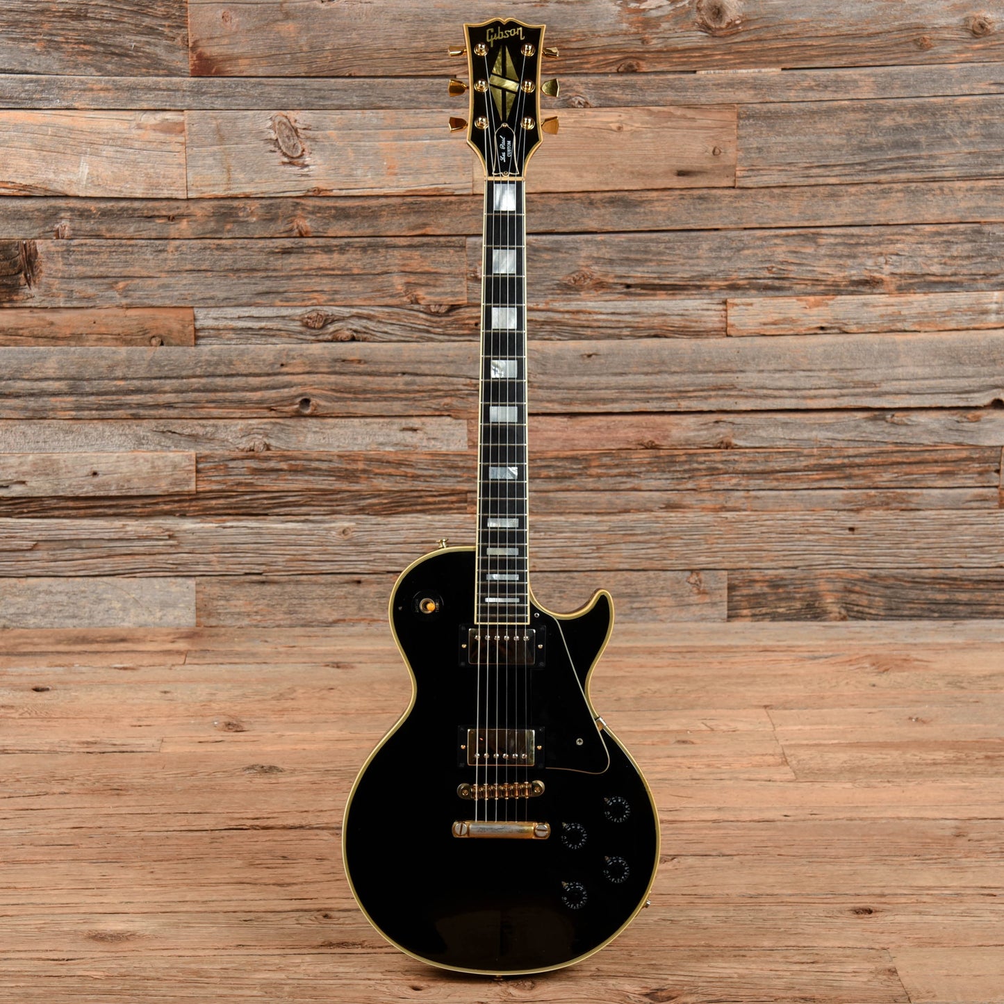 Gibson Les Paul Custom Ebony 1970s Electric Guitars / Solid Body