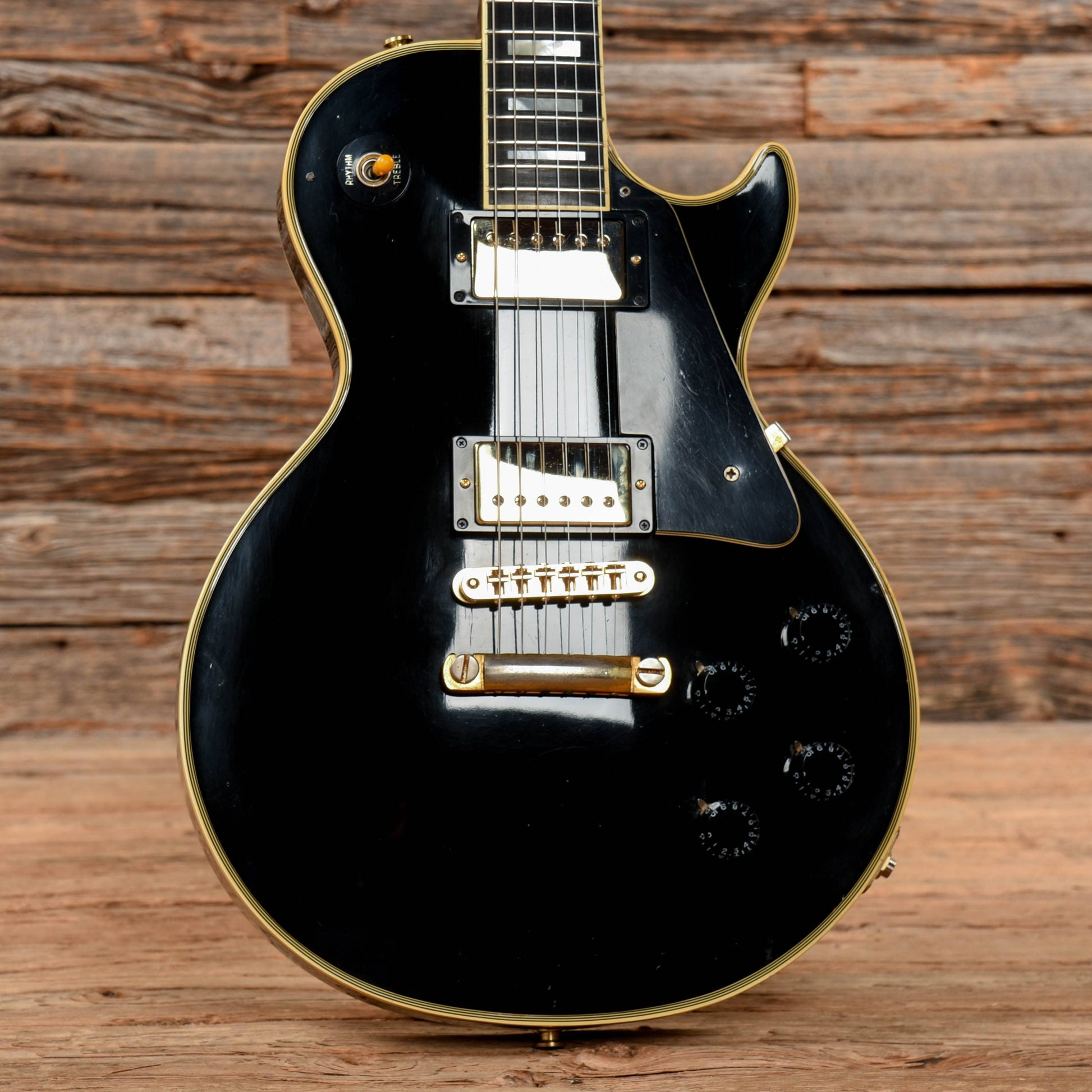 Gibson Les Paul Custom Ebony 1970s Electric Guitars / Solid Body