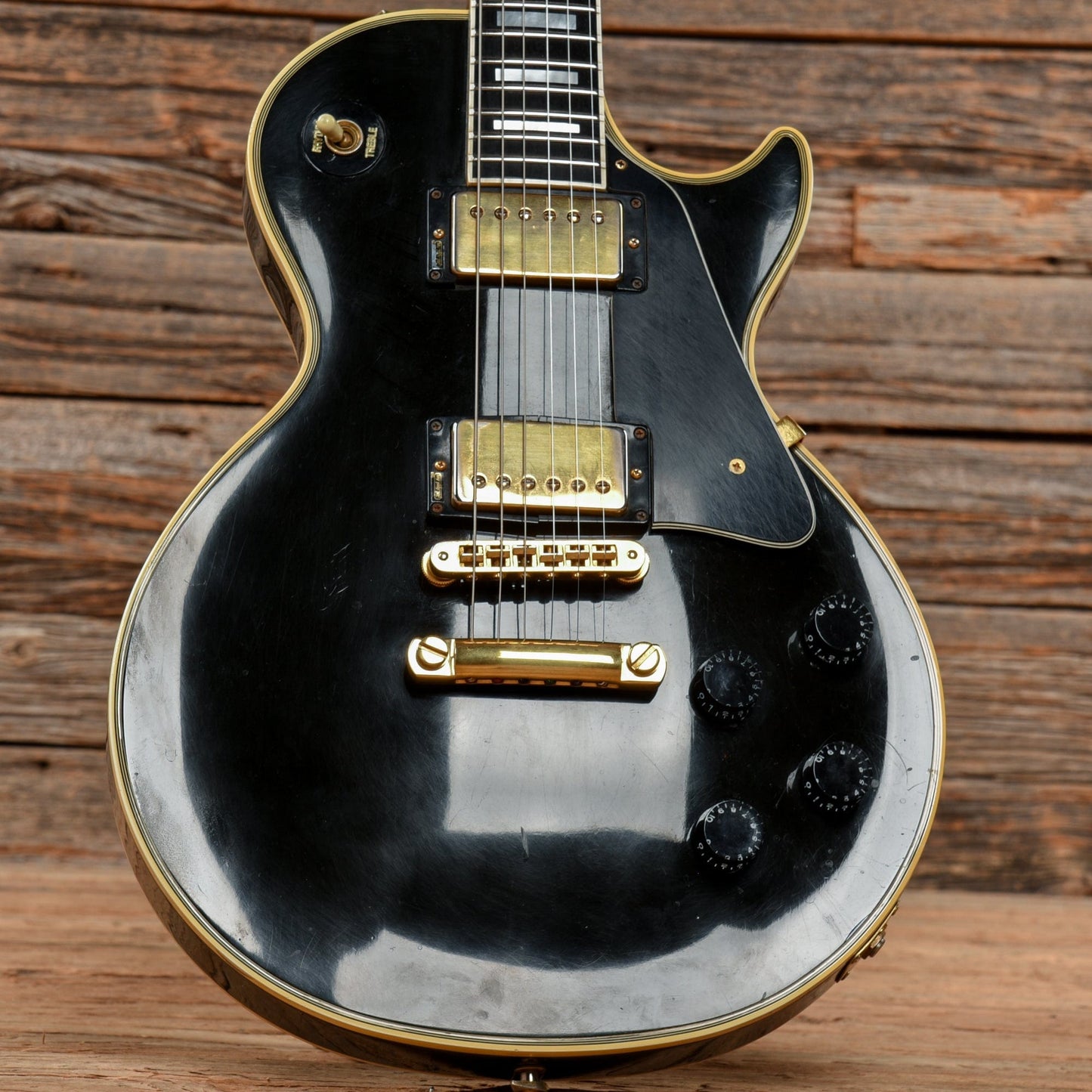 Gibson Les Paul Custom Ebony 1986 Electric Guitars / Solid Body