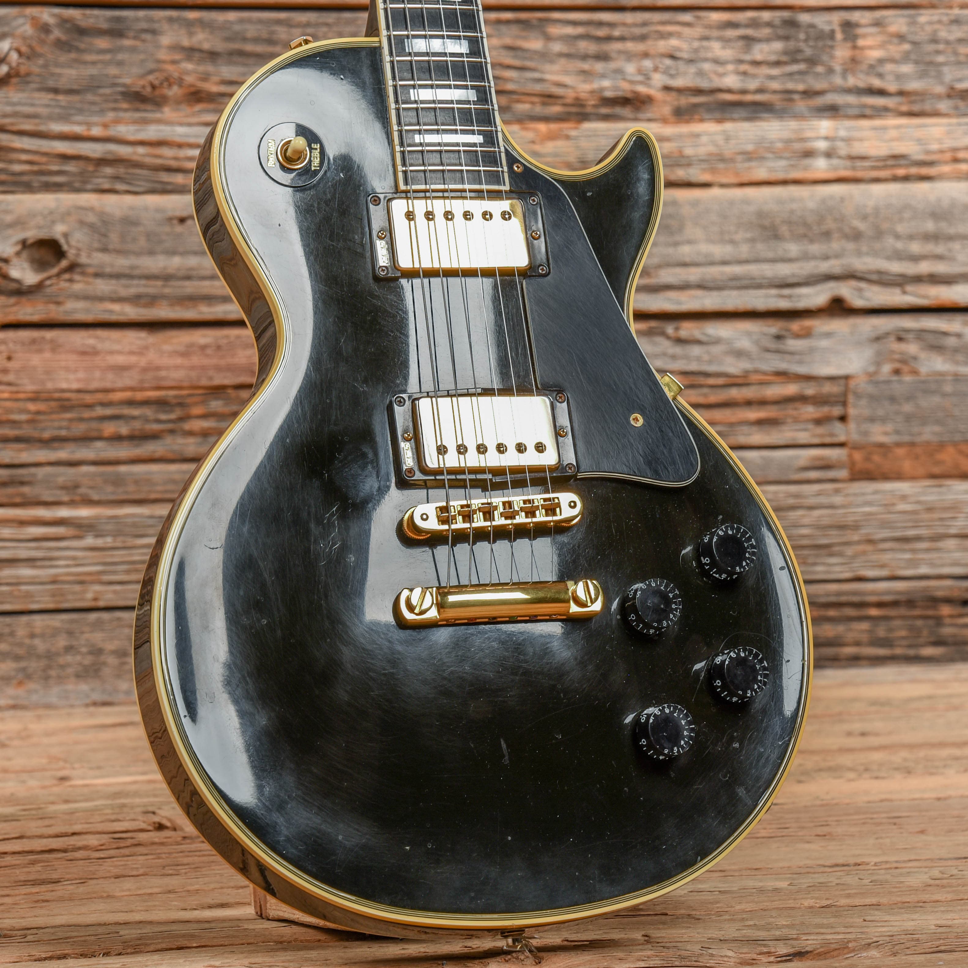 Gibson Les Paul Custom Ebony 1986 Electric Guitars / Solid Body