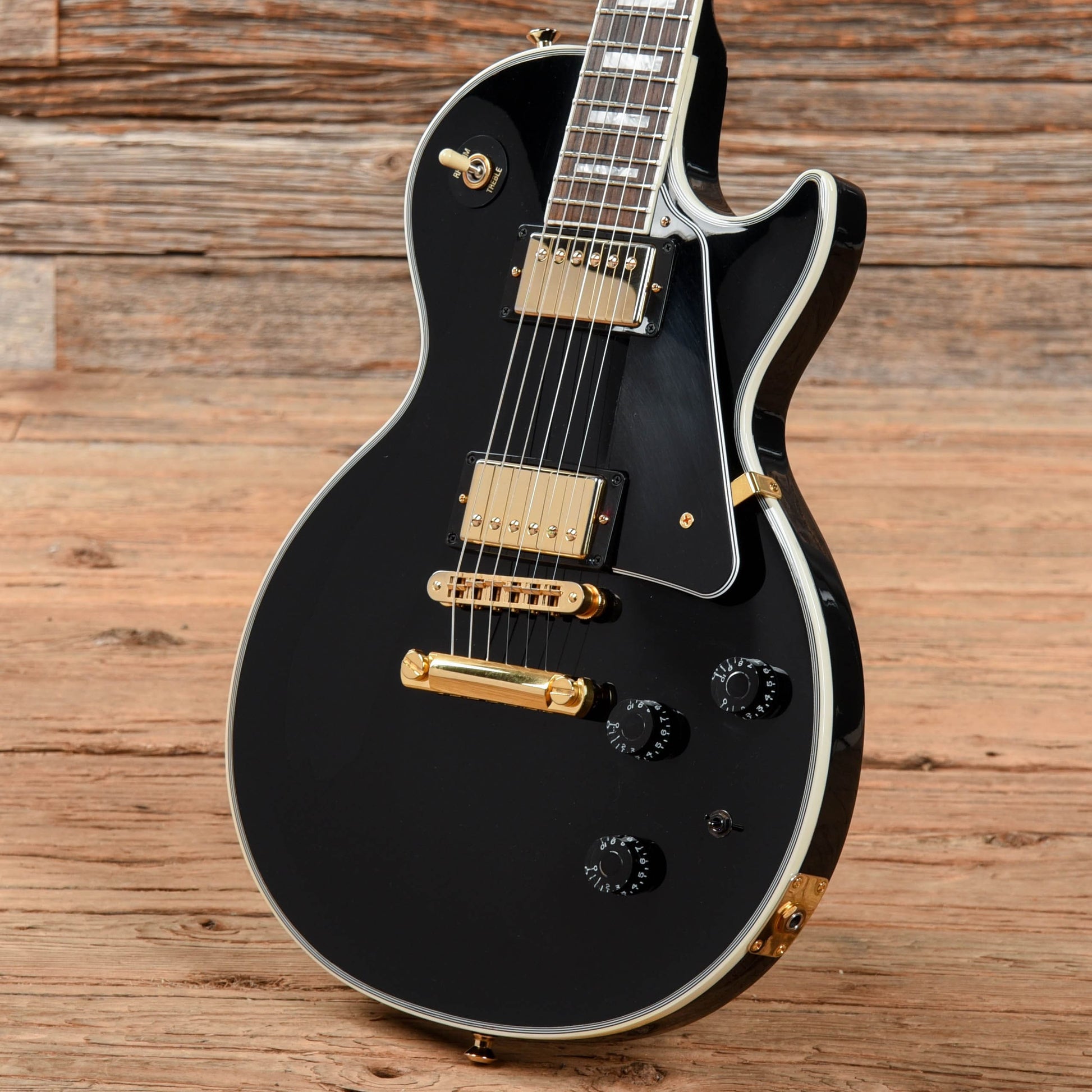 Gibson Les Paul Custom Lite Ebony Electric Guitars / Solid Body