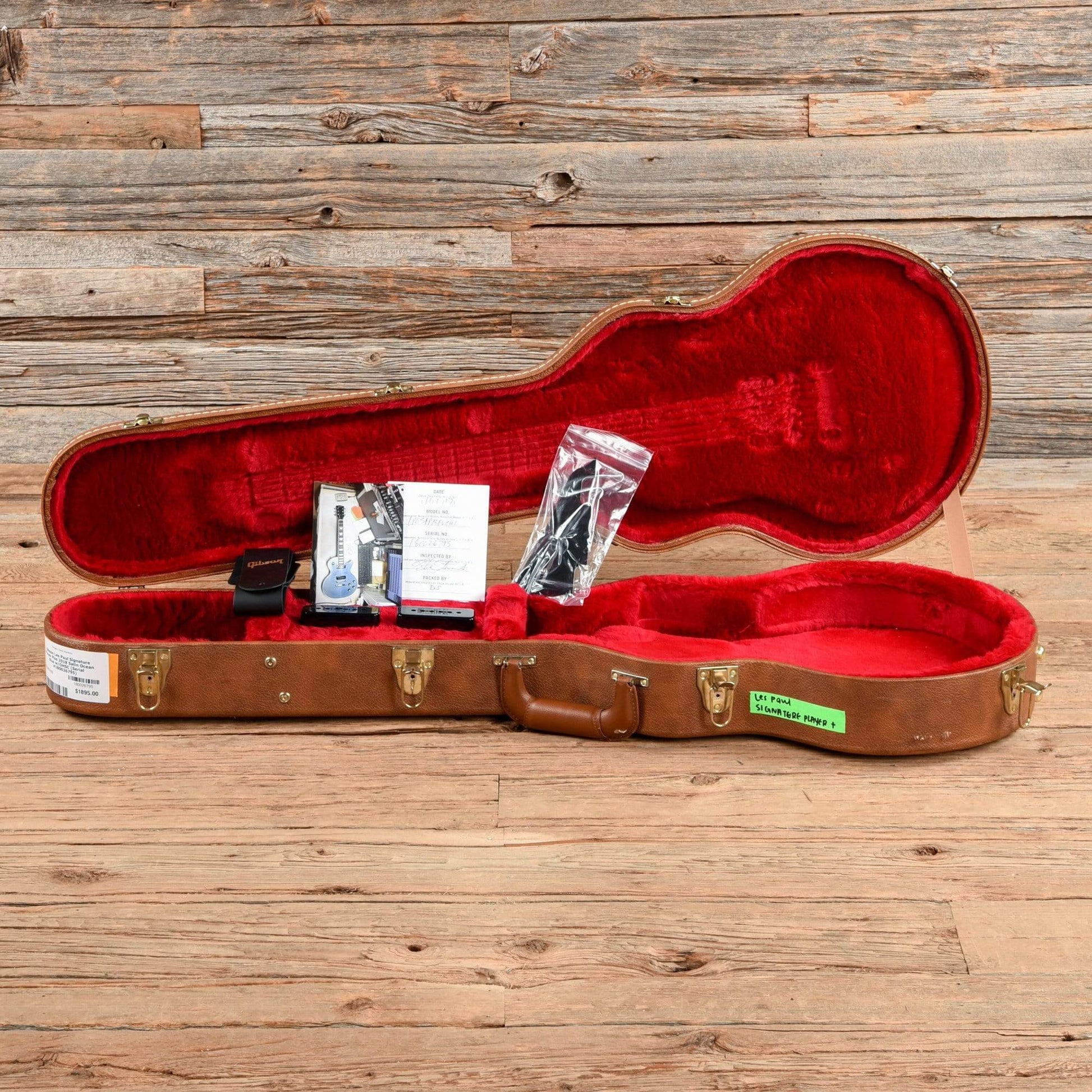 Gibson Les Paul Signature Player Plus Satin Ocean Blue 2018 Electric Guitars / Solid Body