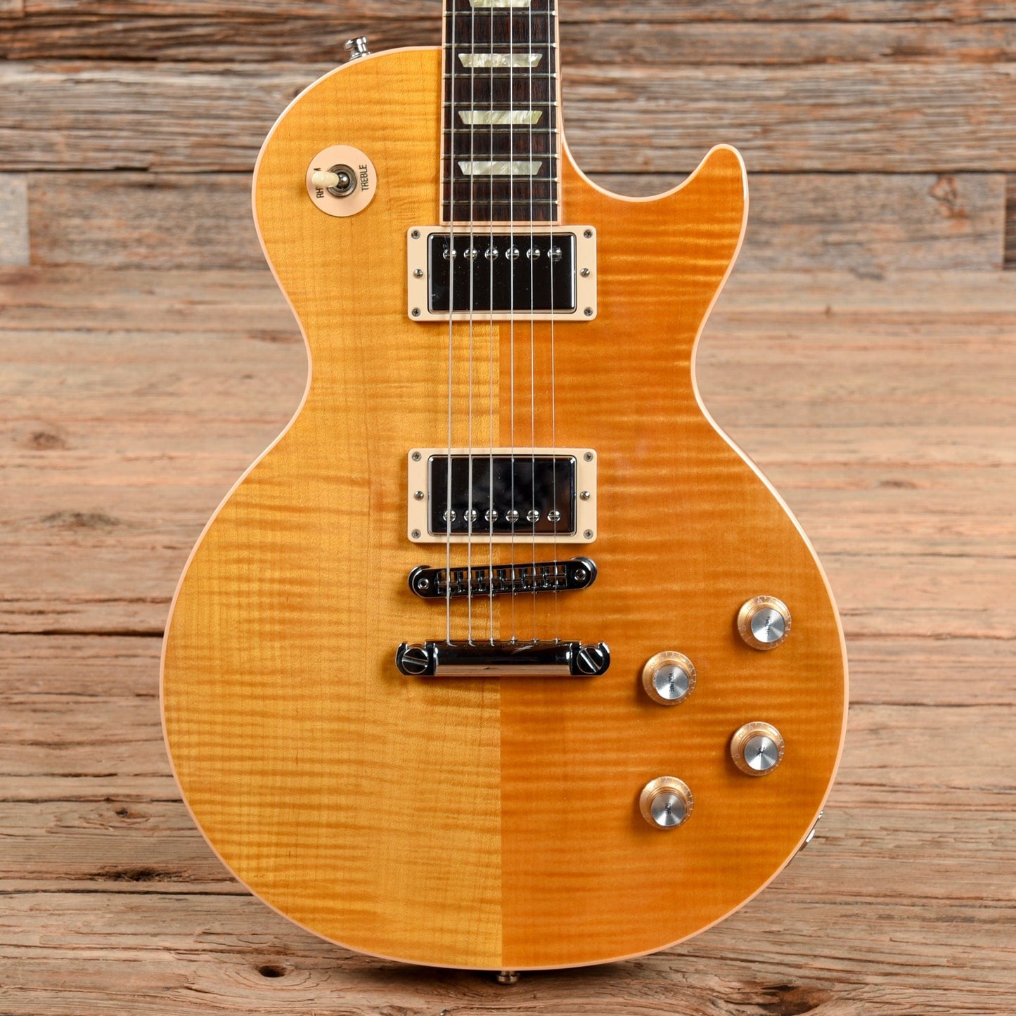 Gibson Les Paul Standard Plus Amber 2012 Electric Guitars / Solid Body