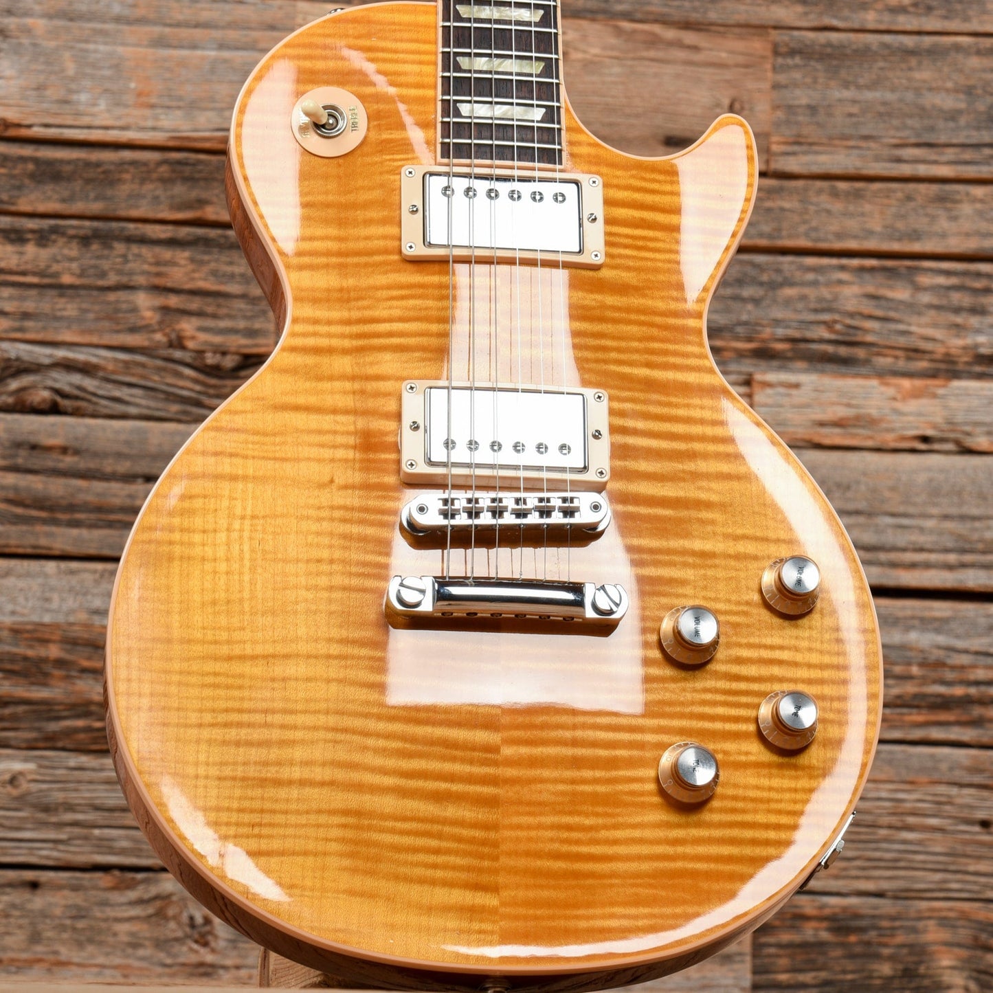 Gibson Les Paul Standard Plus Amber 2012 Electric Guitars / Solid Body