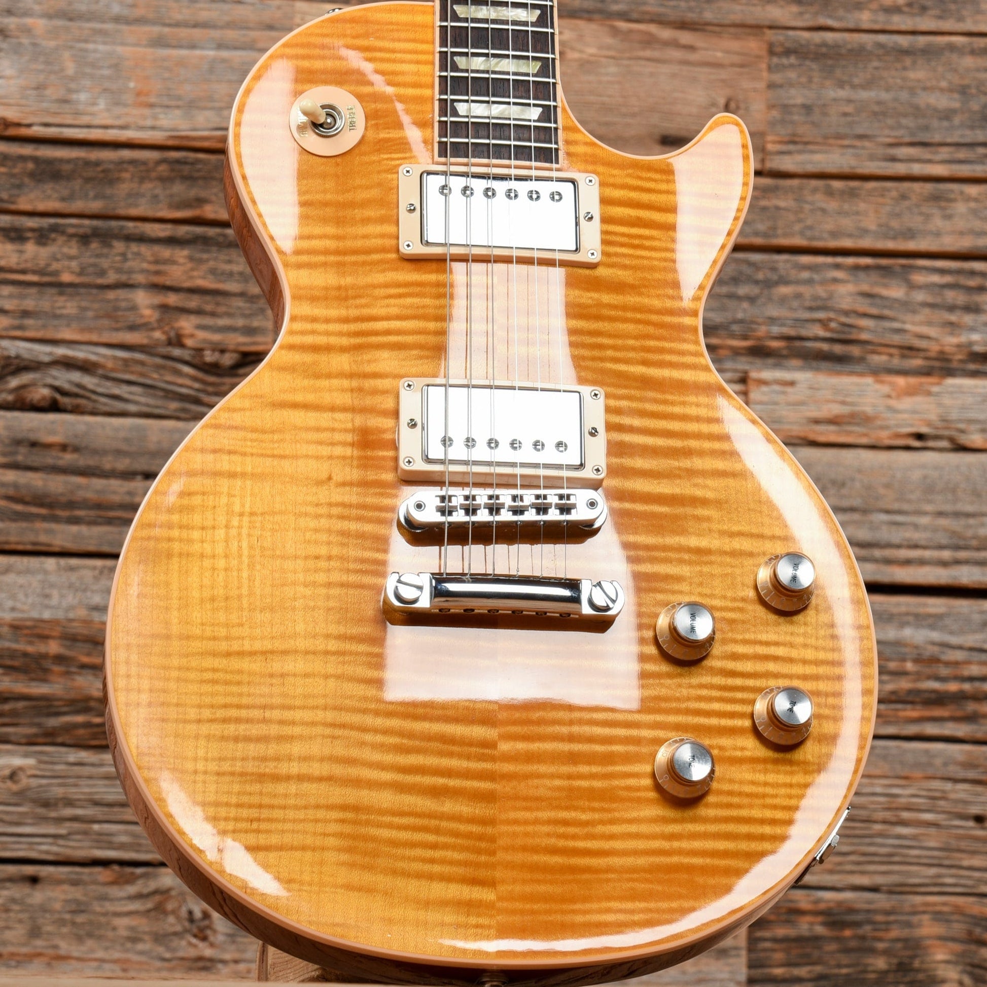 Gibson Les Paul Standard Plus Amber 2012 Electric Guitars / Solid Body