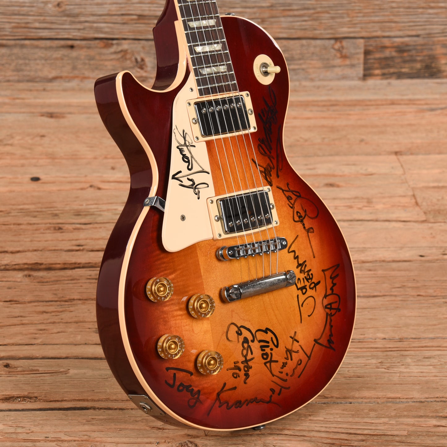 Gibson Les Paul Standard (Signed) Sunburst 1988 LEFTY Electric Guitars / Solid Body