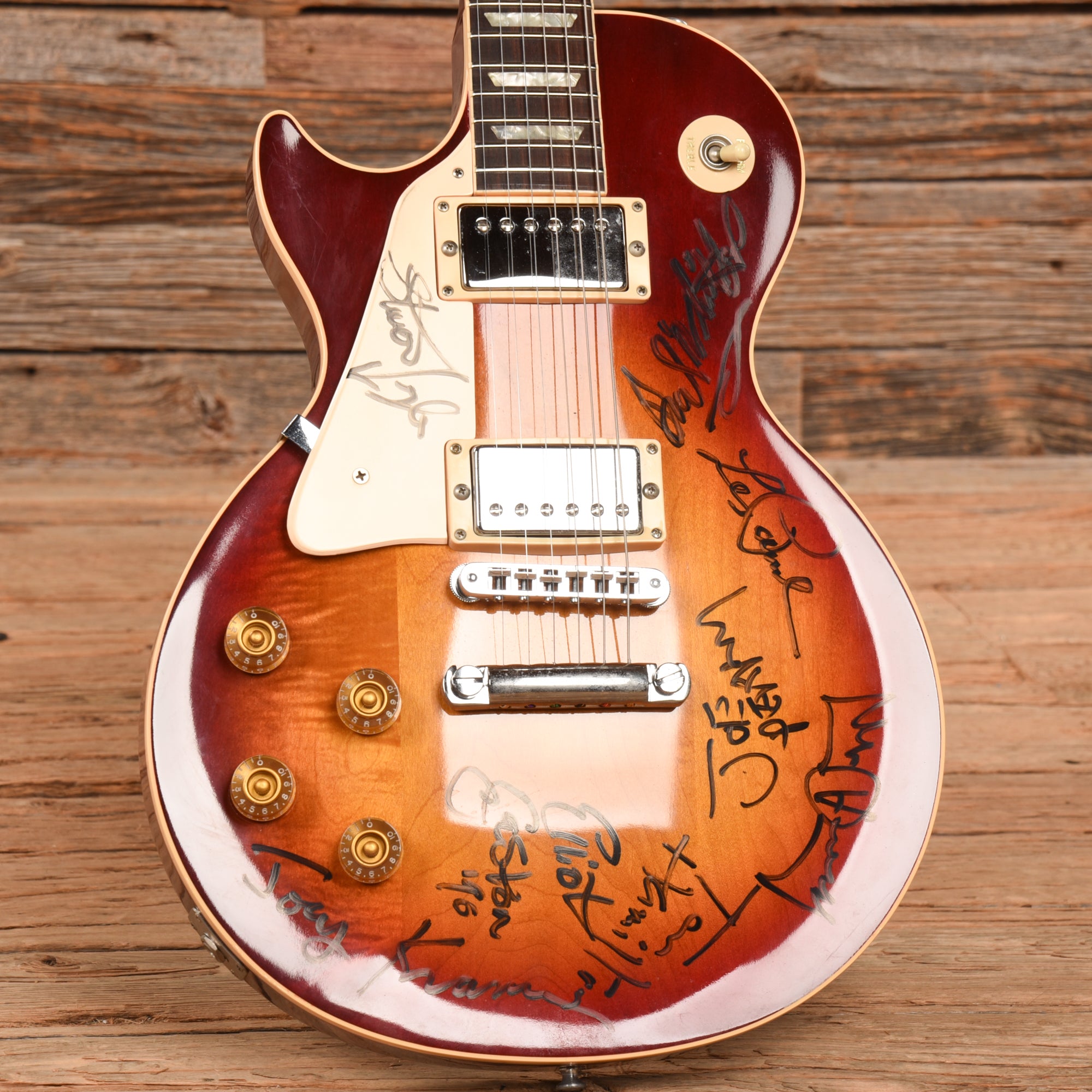 Gibson Les Paul Standard (Signed) Sunburst 1988 LEFTY Electric Guitars / Solid Body
