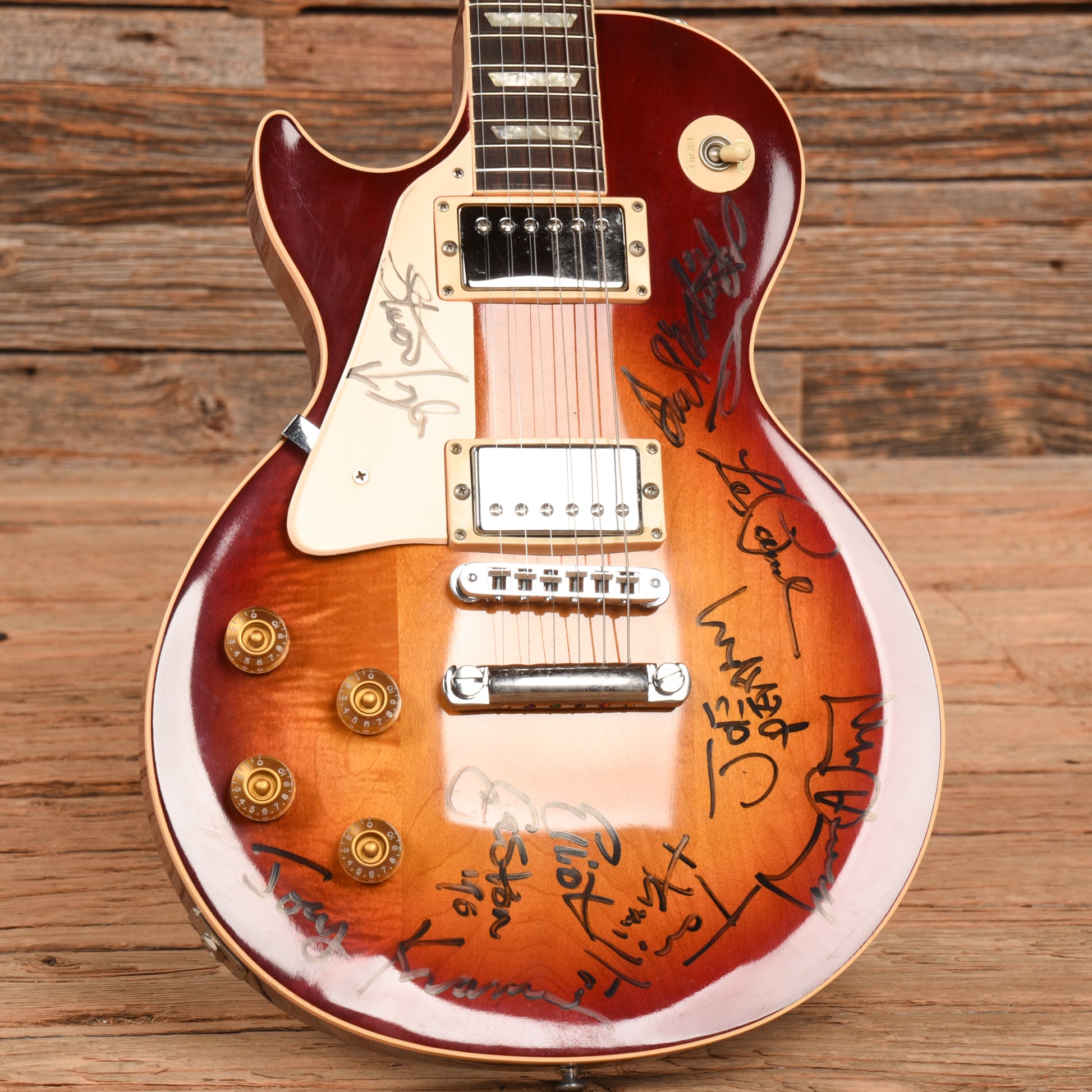 Gibson Les Paul Standard (Signed) Sunburst 1988 LEFTY Electric Guitars / Solid Body