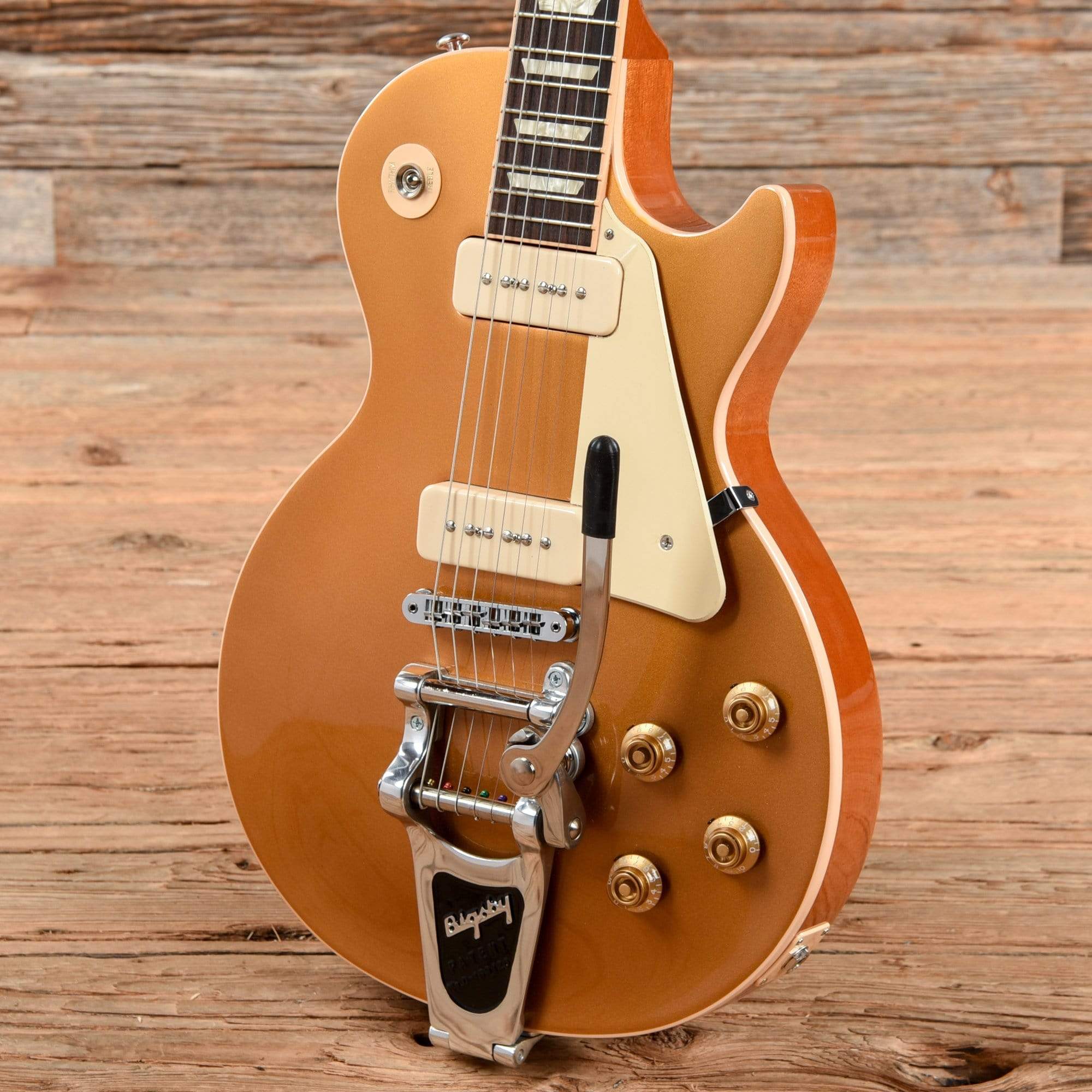 Gibson Les Paul Traditional P-90 Bigsby Goldtop 2014 – Chicago