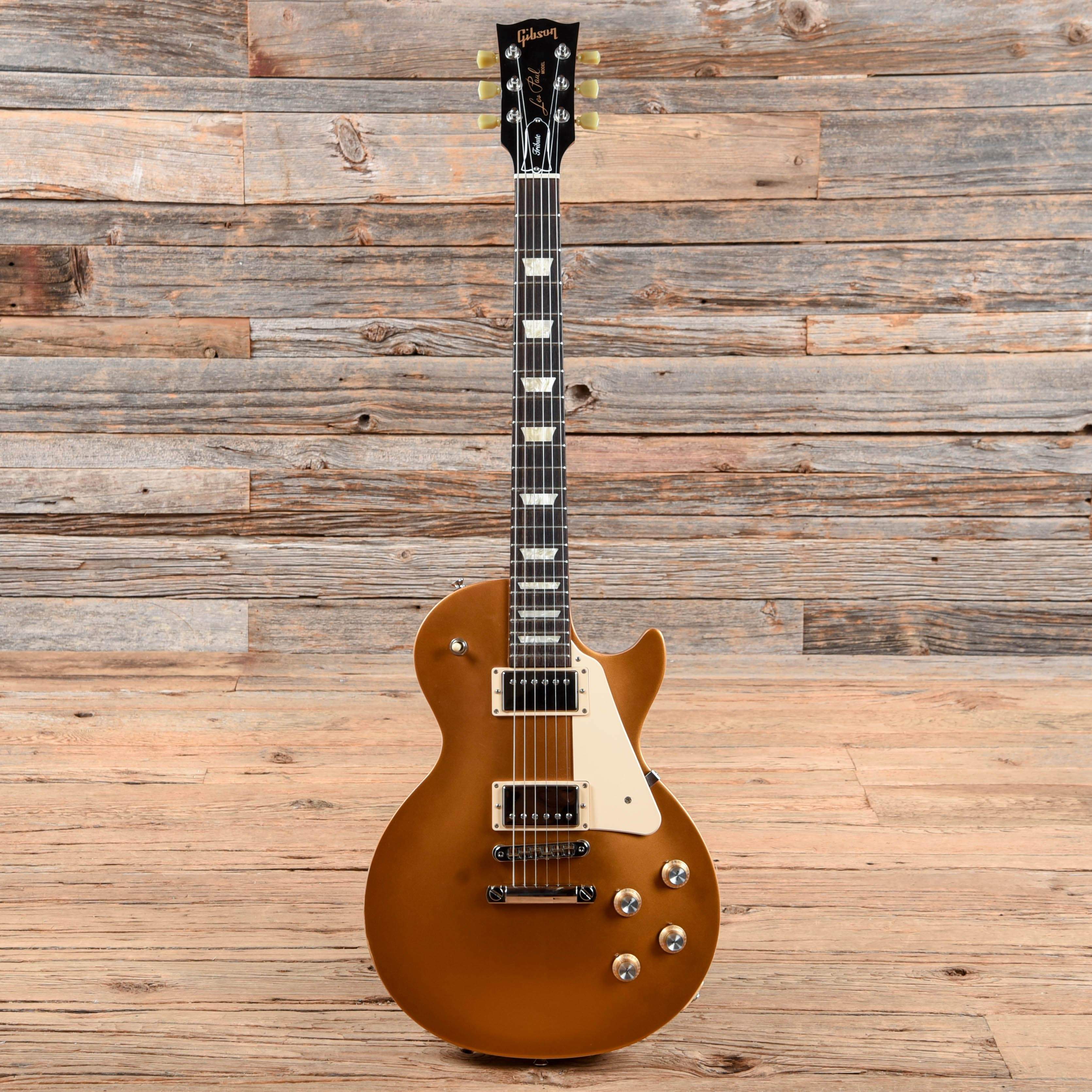 Gibson Les Paul Tribute Satin Gold Top 2017 – Chicago Music Exchange