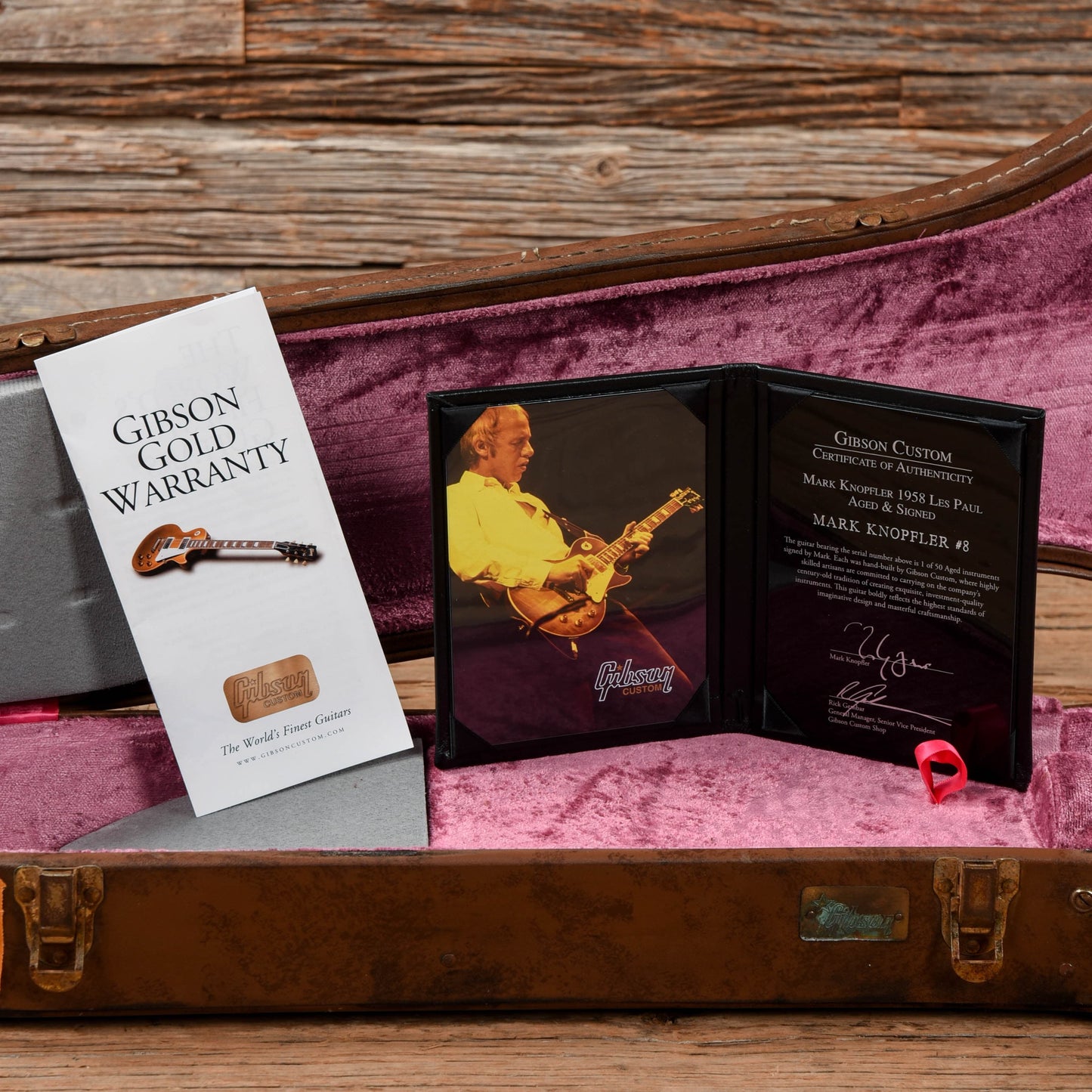 Gibson Mark Knopfler '58 Les Paul Standard #8 (Signed, Aged) Sunburst 2016 Electric Guitars / Solid Body