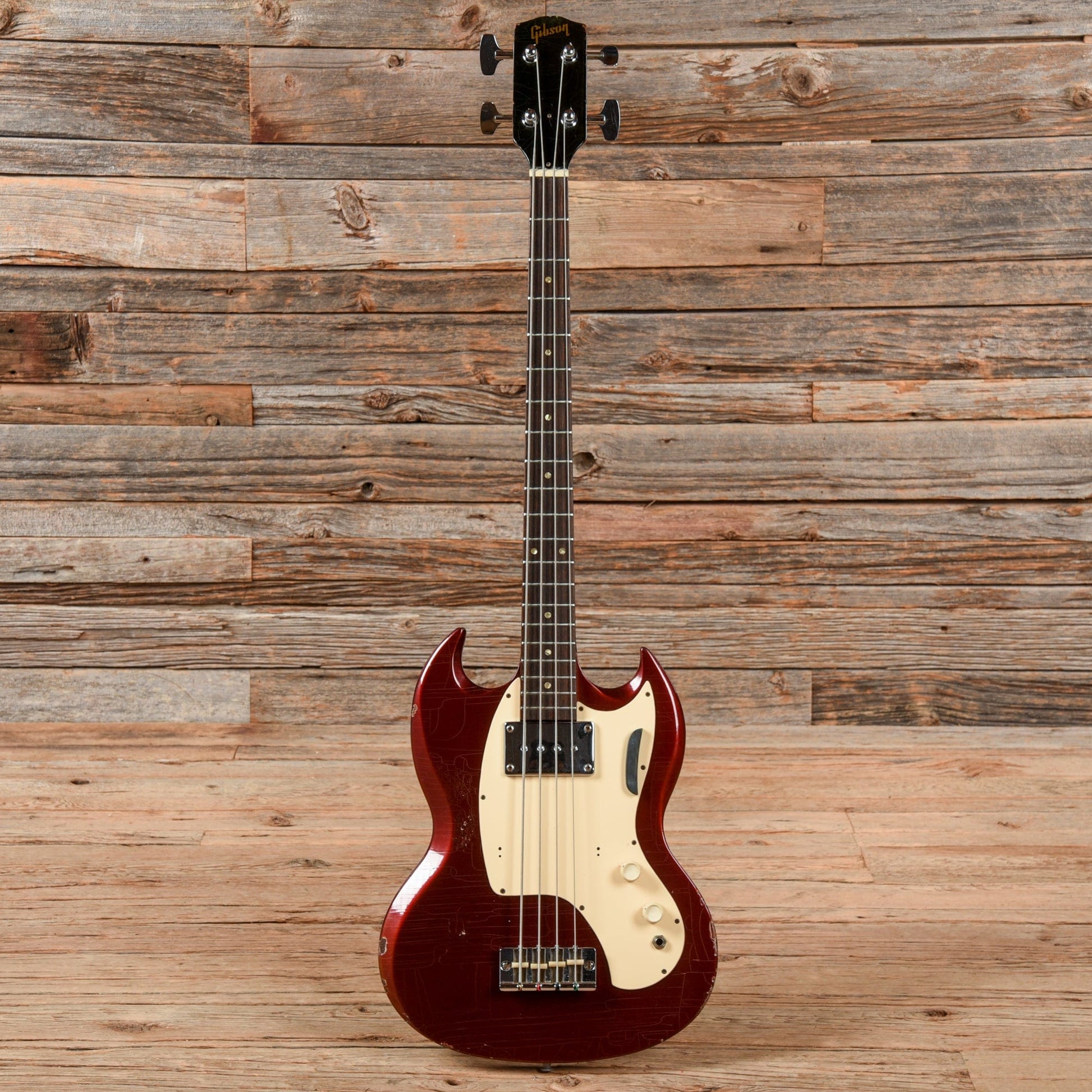 Gibson Melody Maker Bass Sparkling Burgundy 1970 Electric Guitars / Solid Body