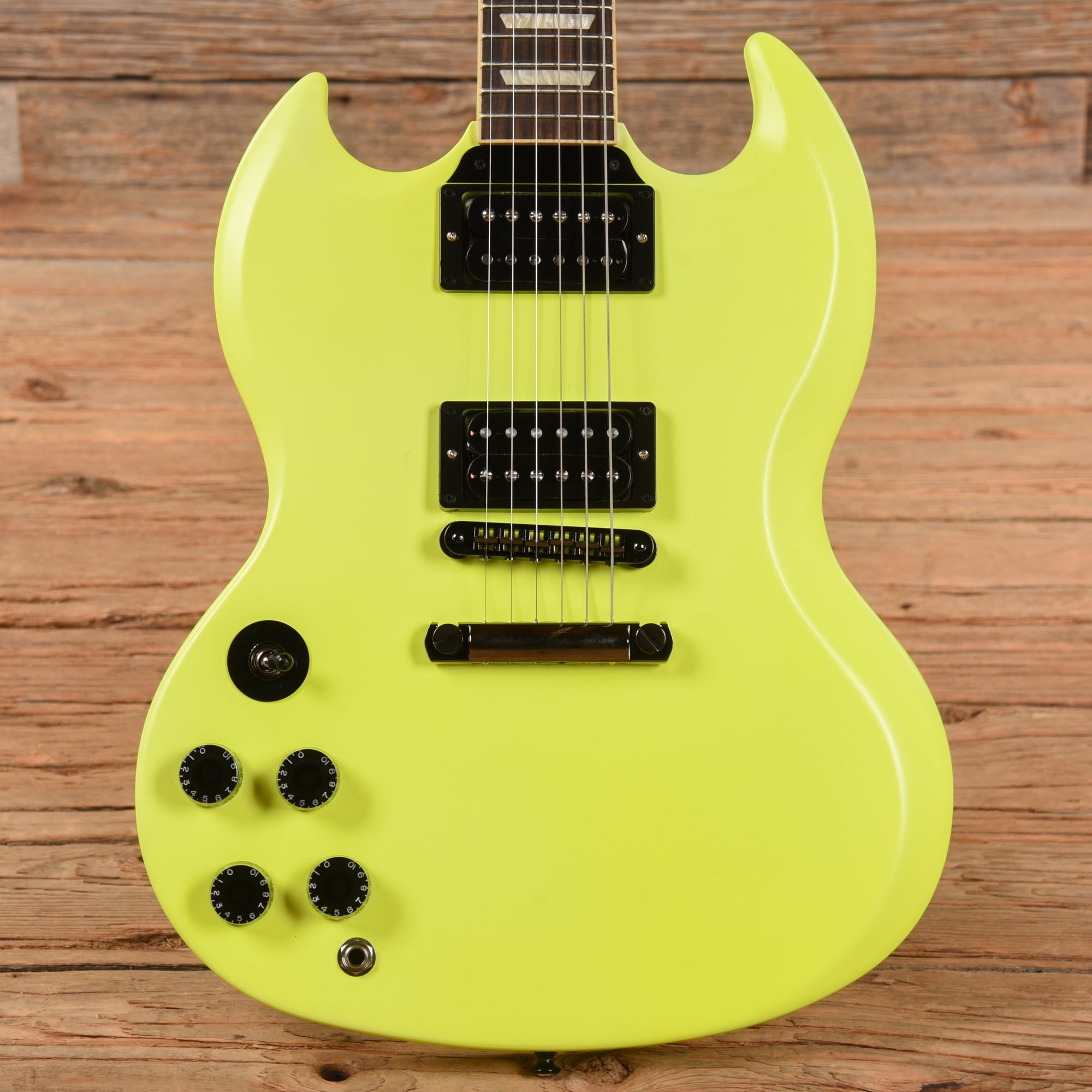 Gibson Mod Shop SG Standard Uranium Yellow 2021 LEFTY Electric Guitars / Solid Body