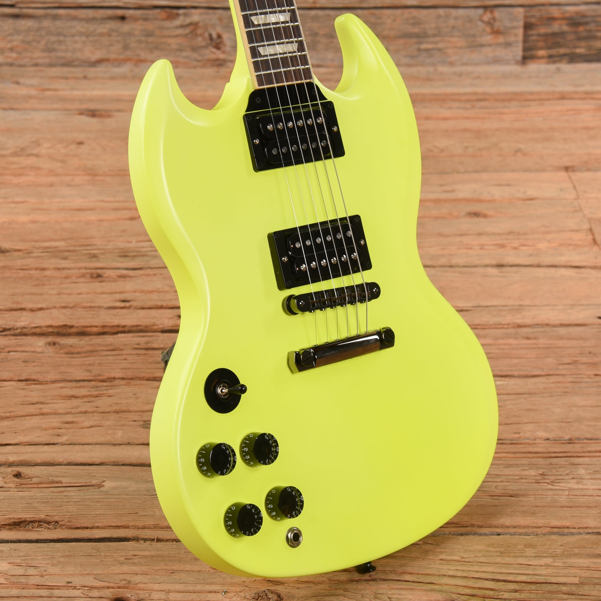 Gibson Mod Shop SG Standard Uranium Yellow 2021 LEFTY Electric Guitars / Solid Body