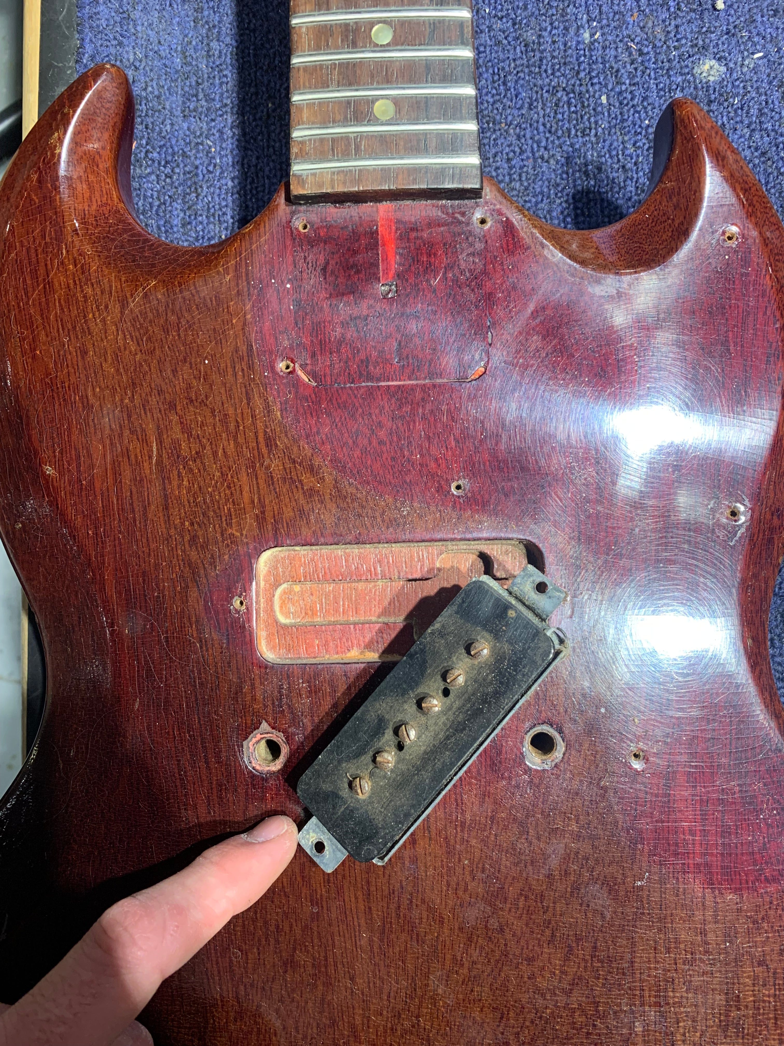 Gibson SG Junior Cherry 1964 Electric Guitars / Solid Body