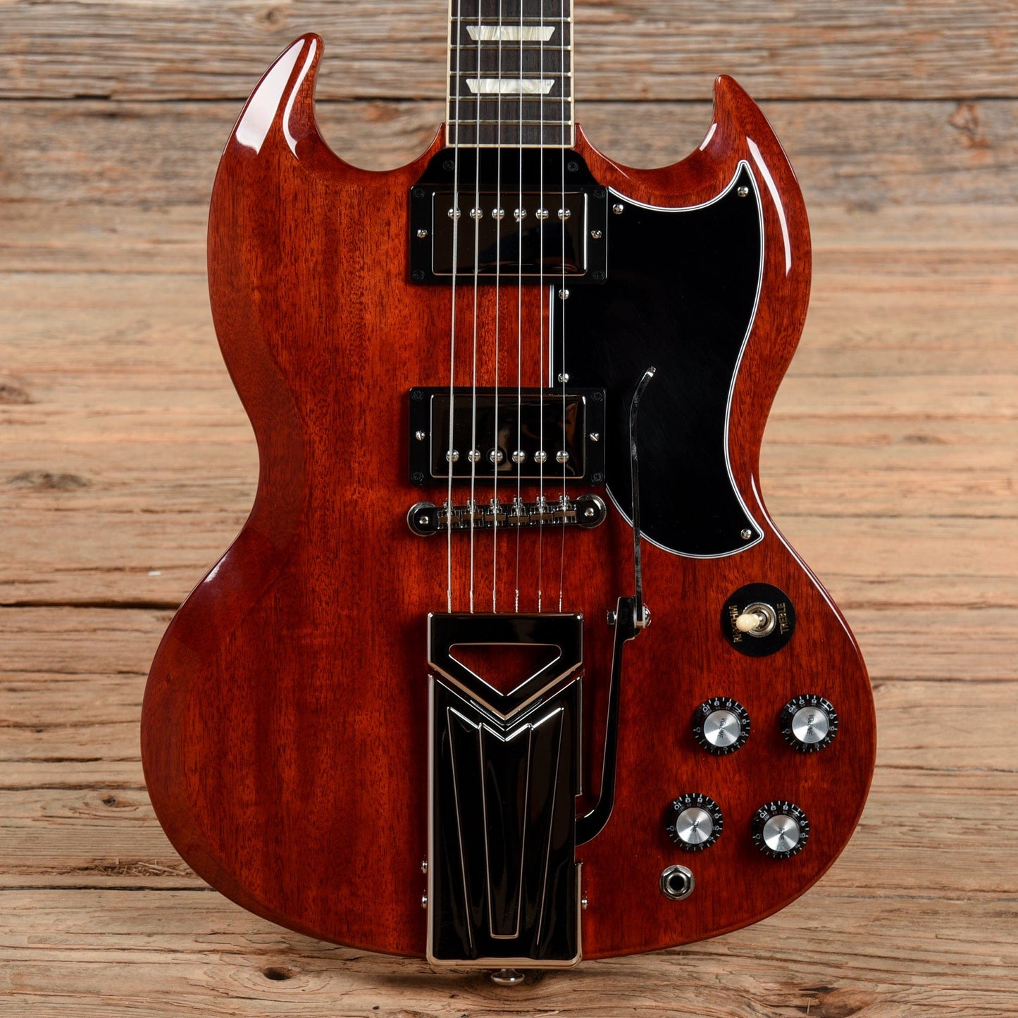 Gibson SG Standard '61 With Sideways Vibrola Cherry 2021 Electric Guitars / Solid Body