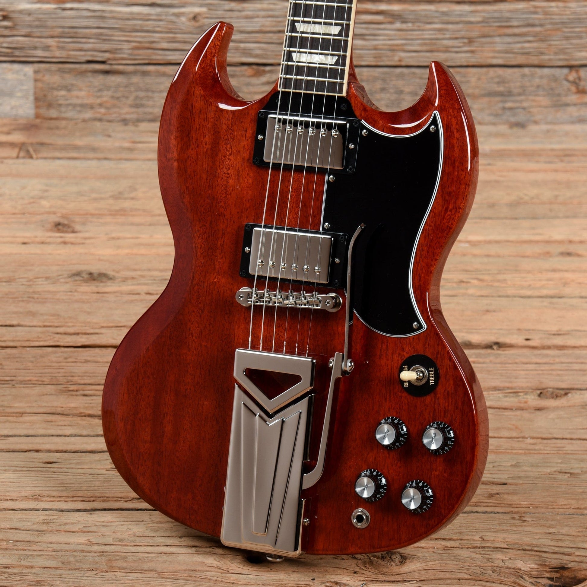 Gibson SG Standard '61 With Sideways Vibrola Cherry 2021 Electric Guitars / Solid Body