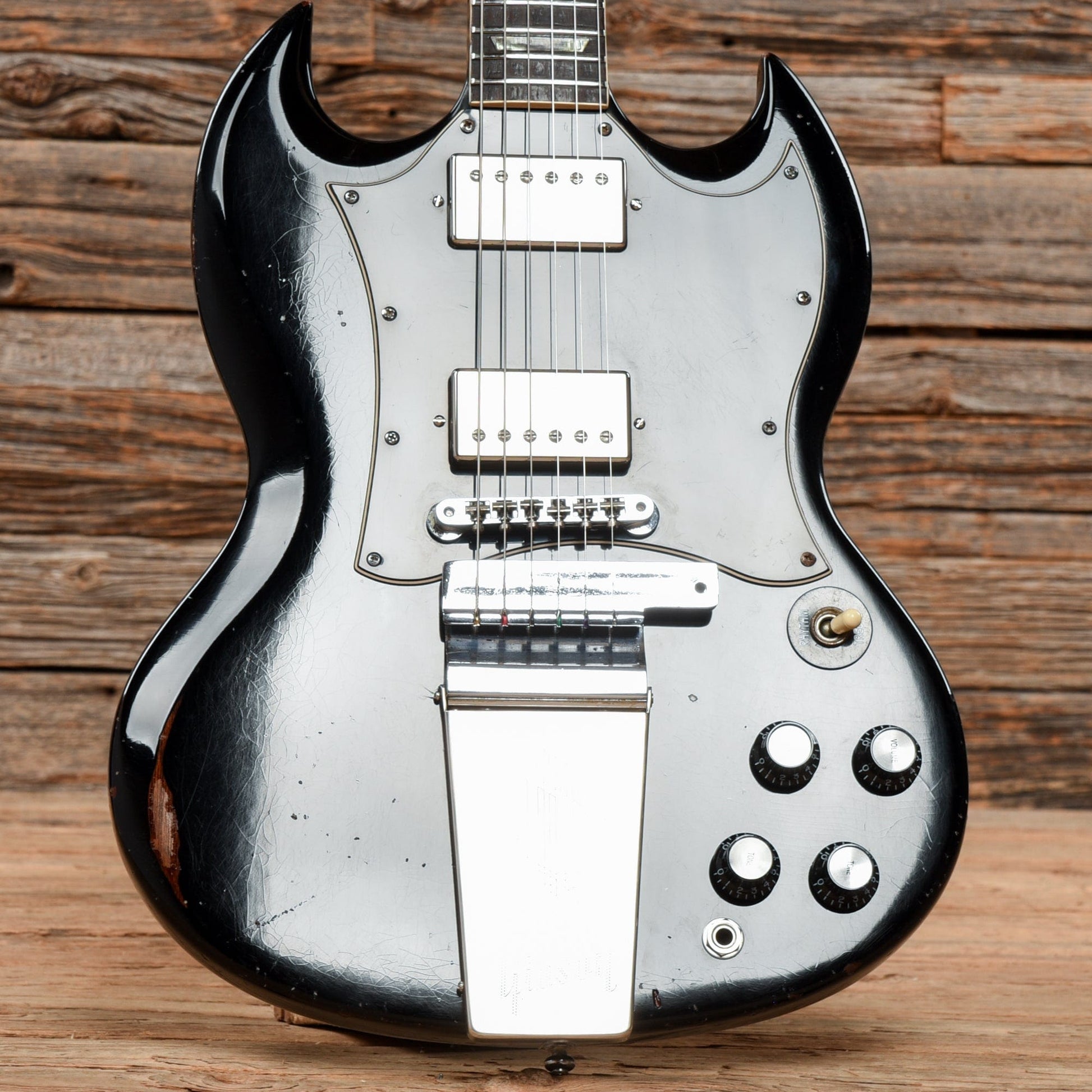 Gibson SG Standard Black Refin 1968 Electric Guitars / Solid Body