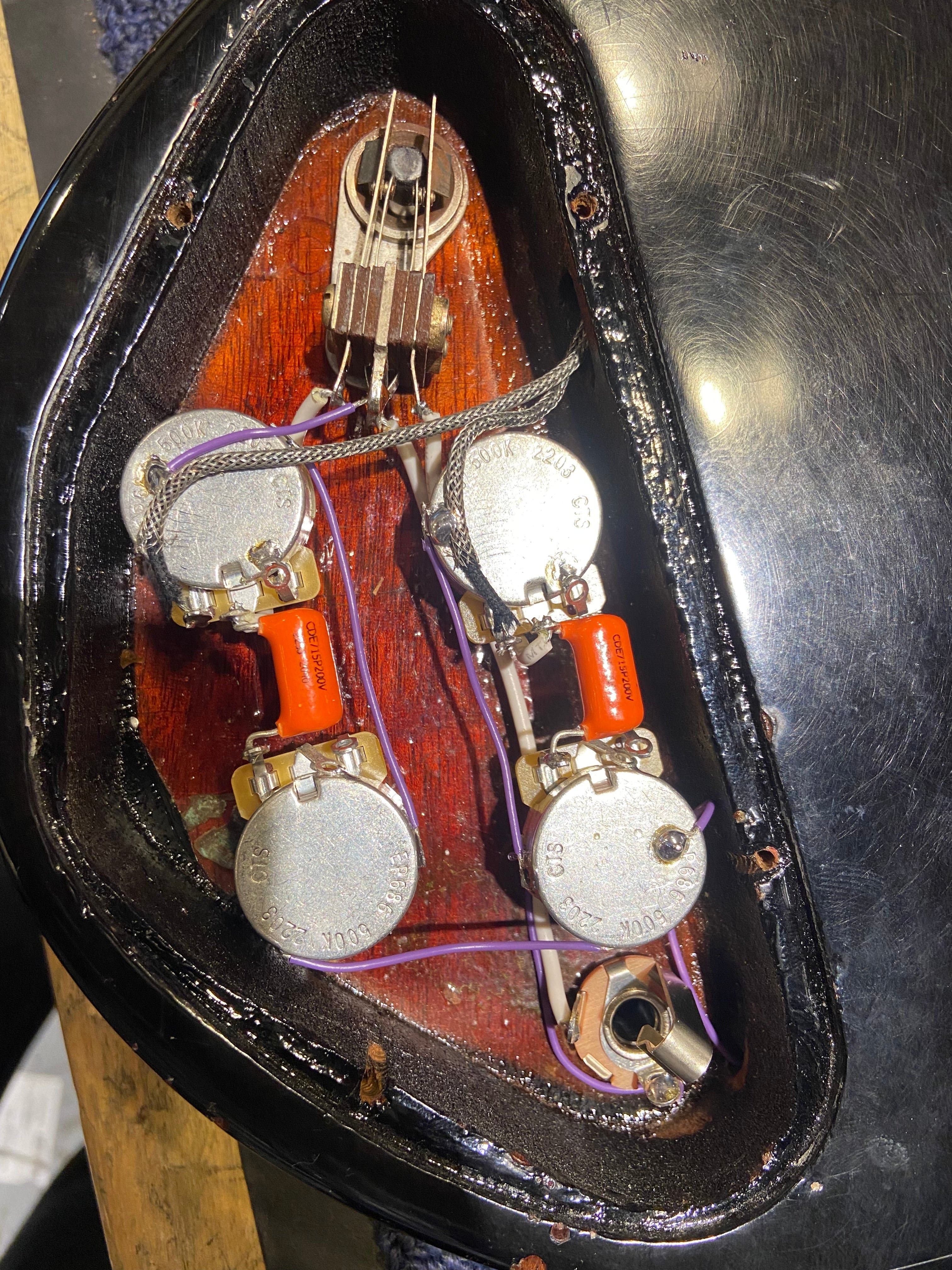 Gibson SG Standard Black Refin 1968 Electric Guitars / Solid Body