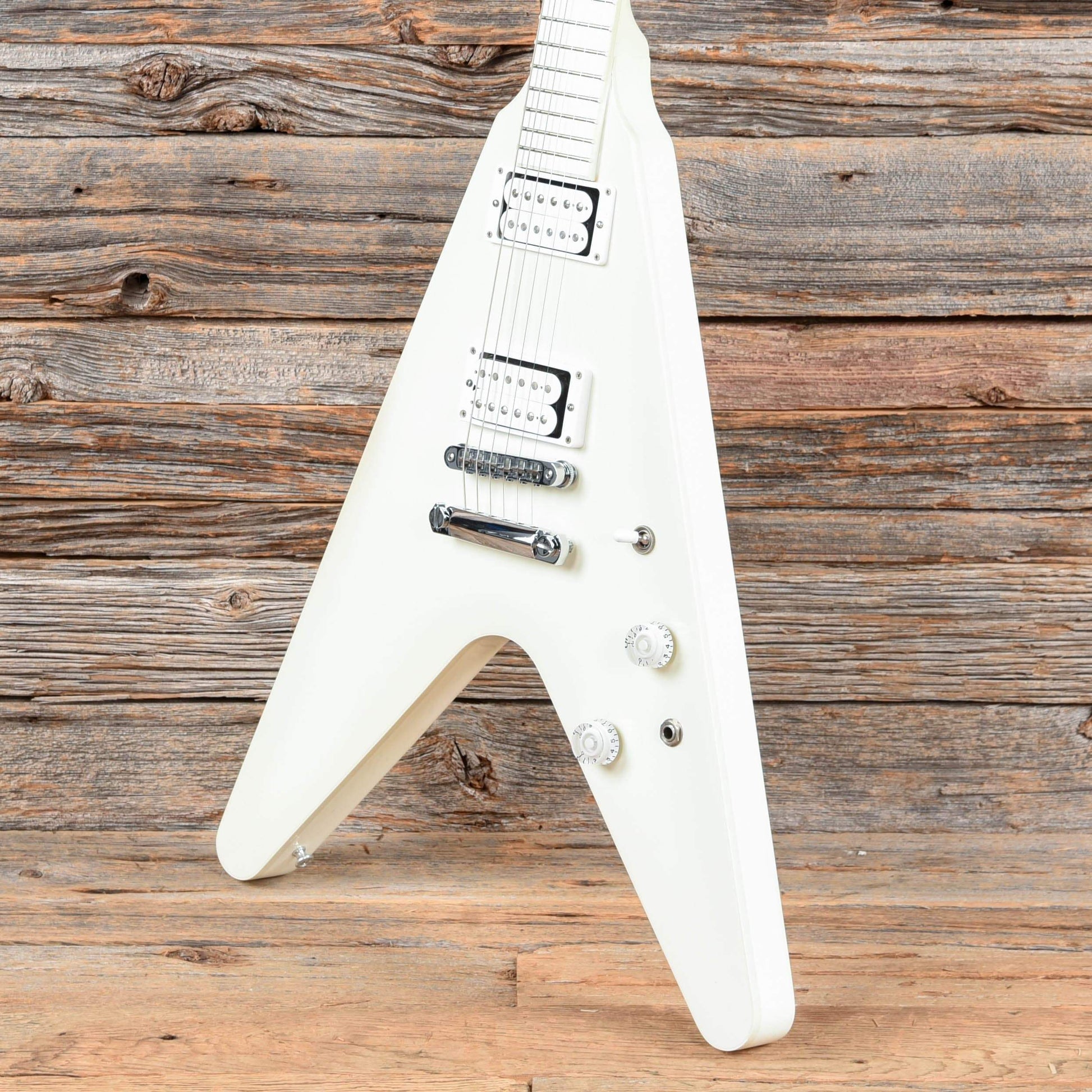 Gibson Snow Falcon Flying V White 2013 Electric Guitars / Solid Body