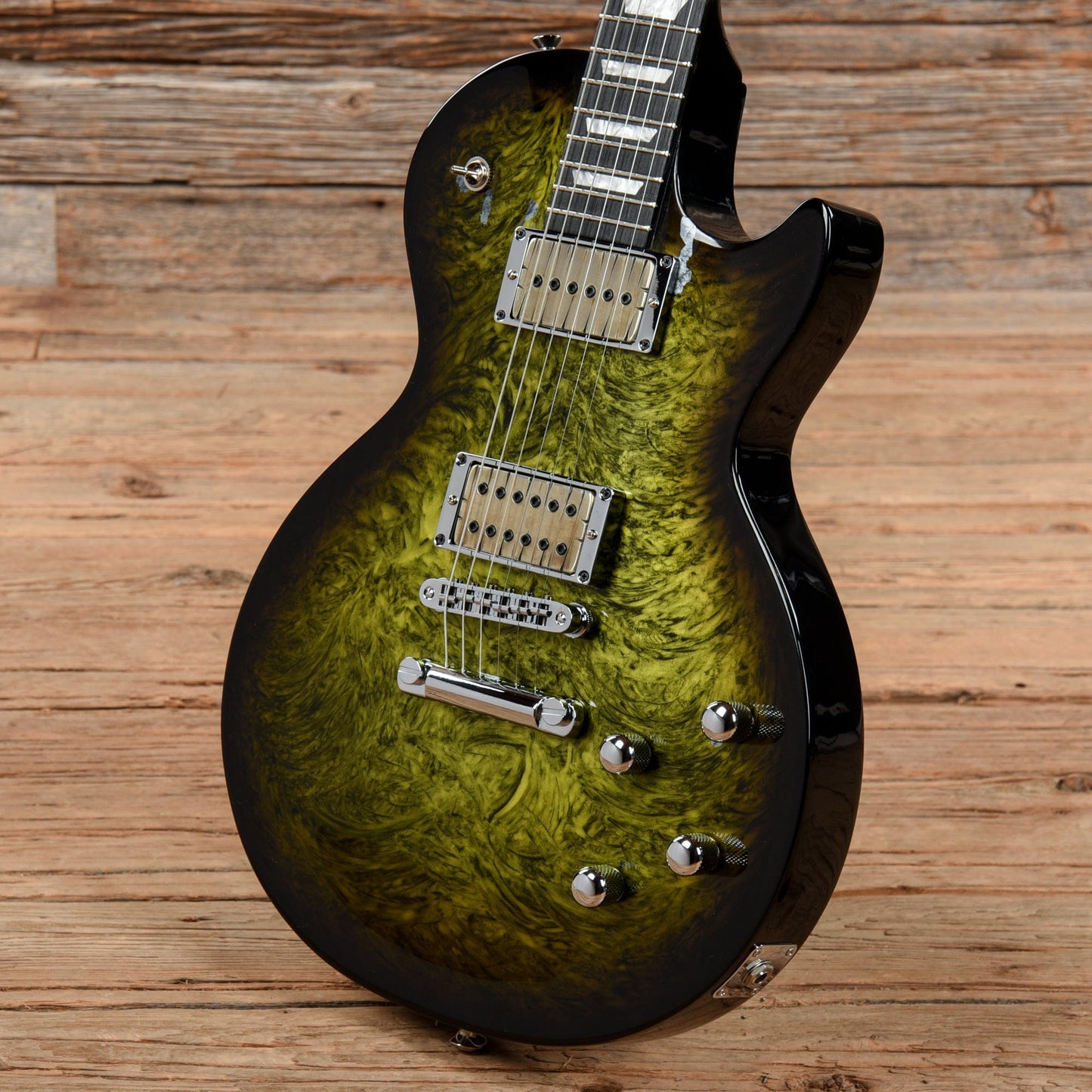 Gibson USA Anniversary Nashville Flood Les Paul Studio Green Swirl 2011 Electric Guitars / Solid Body