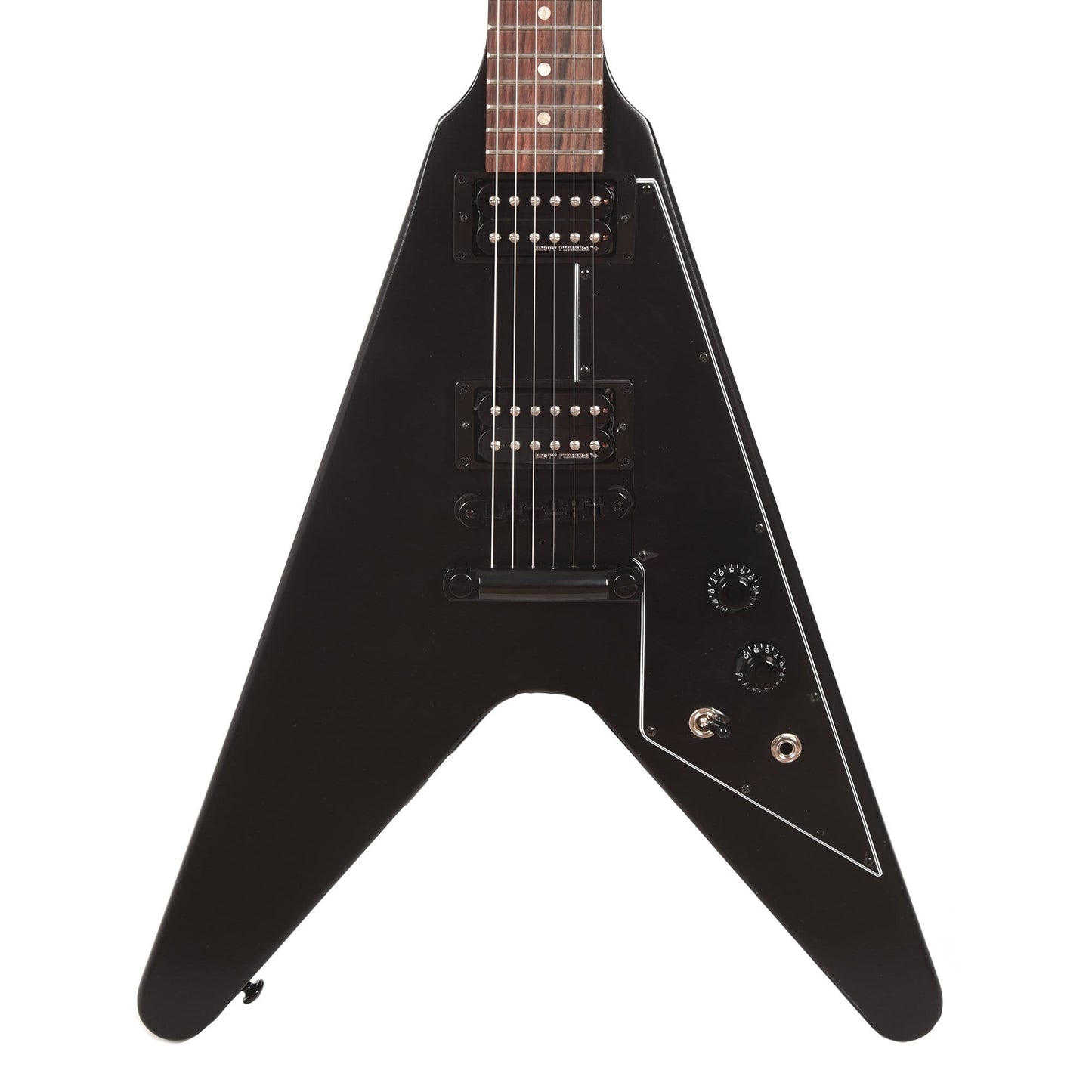 Gibson USA Flying V Satin Ebony Electric Guitars / Solid Body