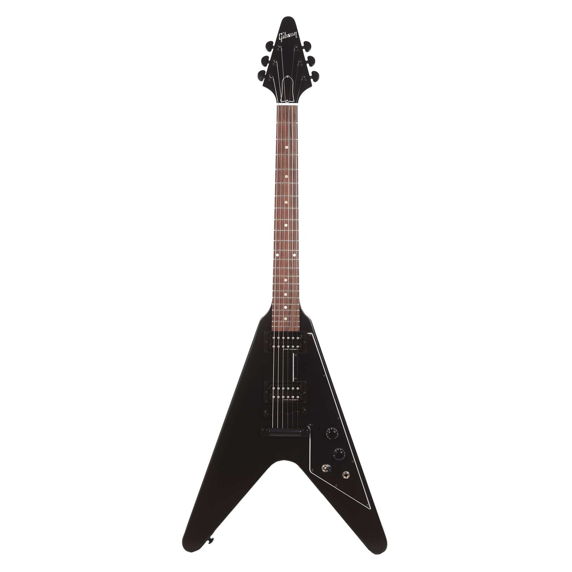 Gibson USA Flying V Satin Ebony Electric Guitars / Solid Body