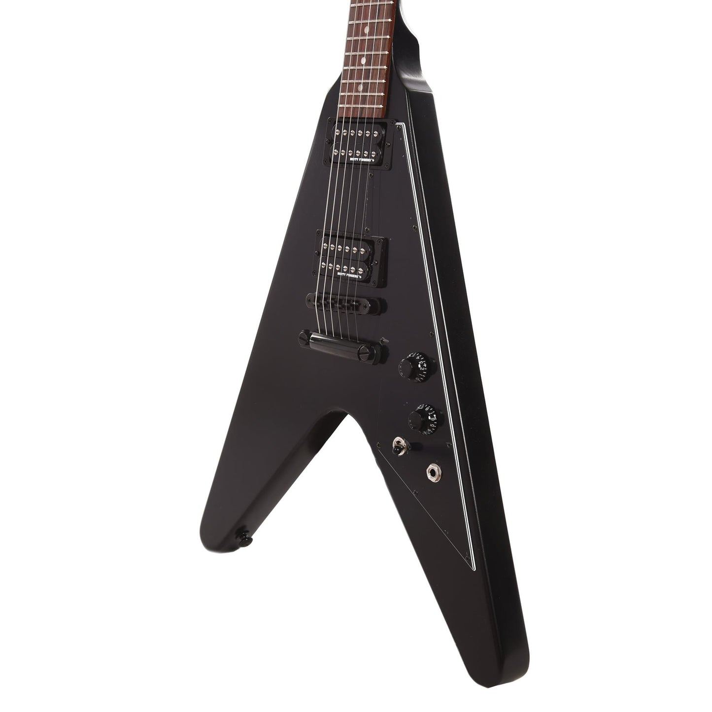 Gibson USA Flying V Satin Ebony Electric Guitars / Solid Body