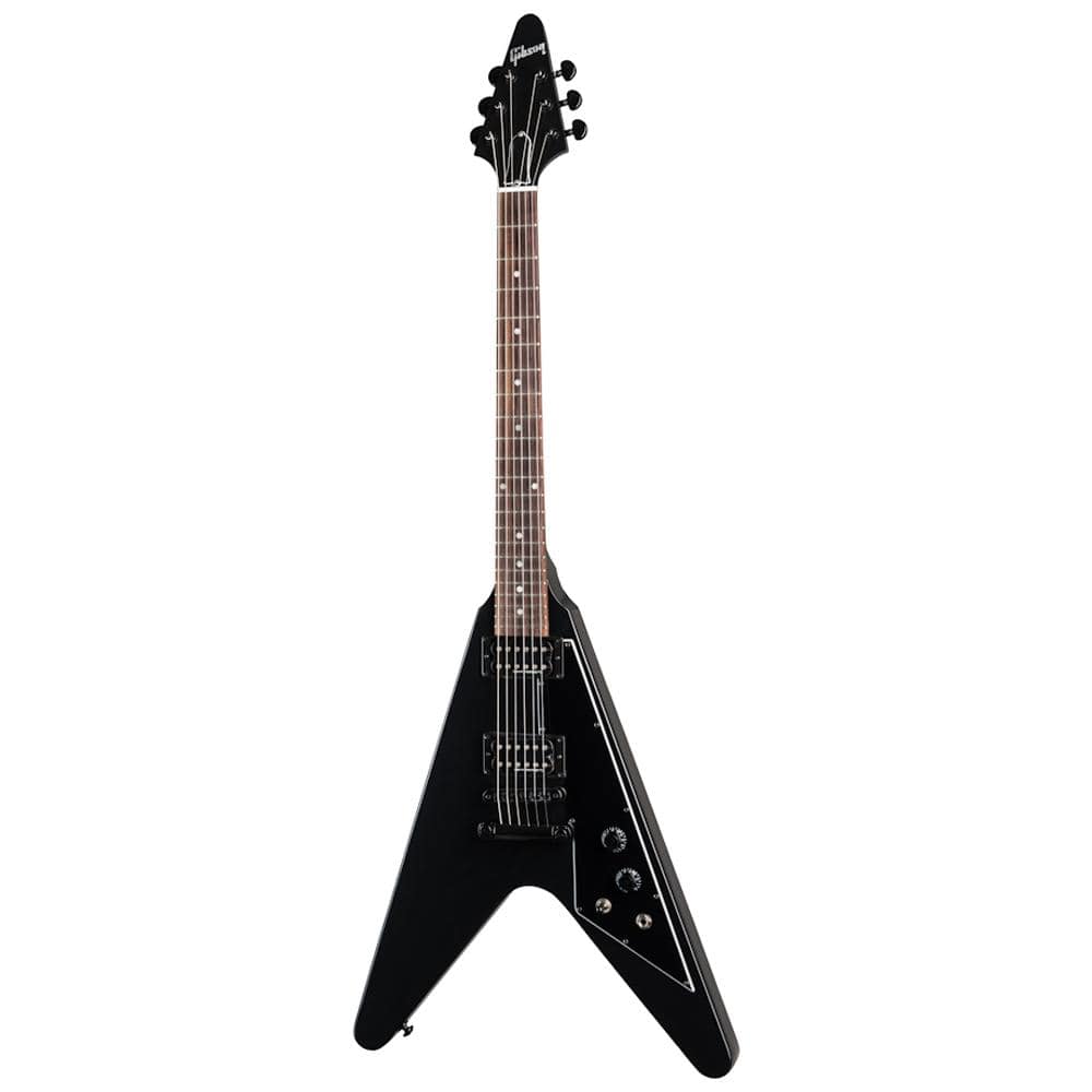 Gibson USA Flying V Satin Ebony Electric Guitars / Solid Body