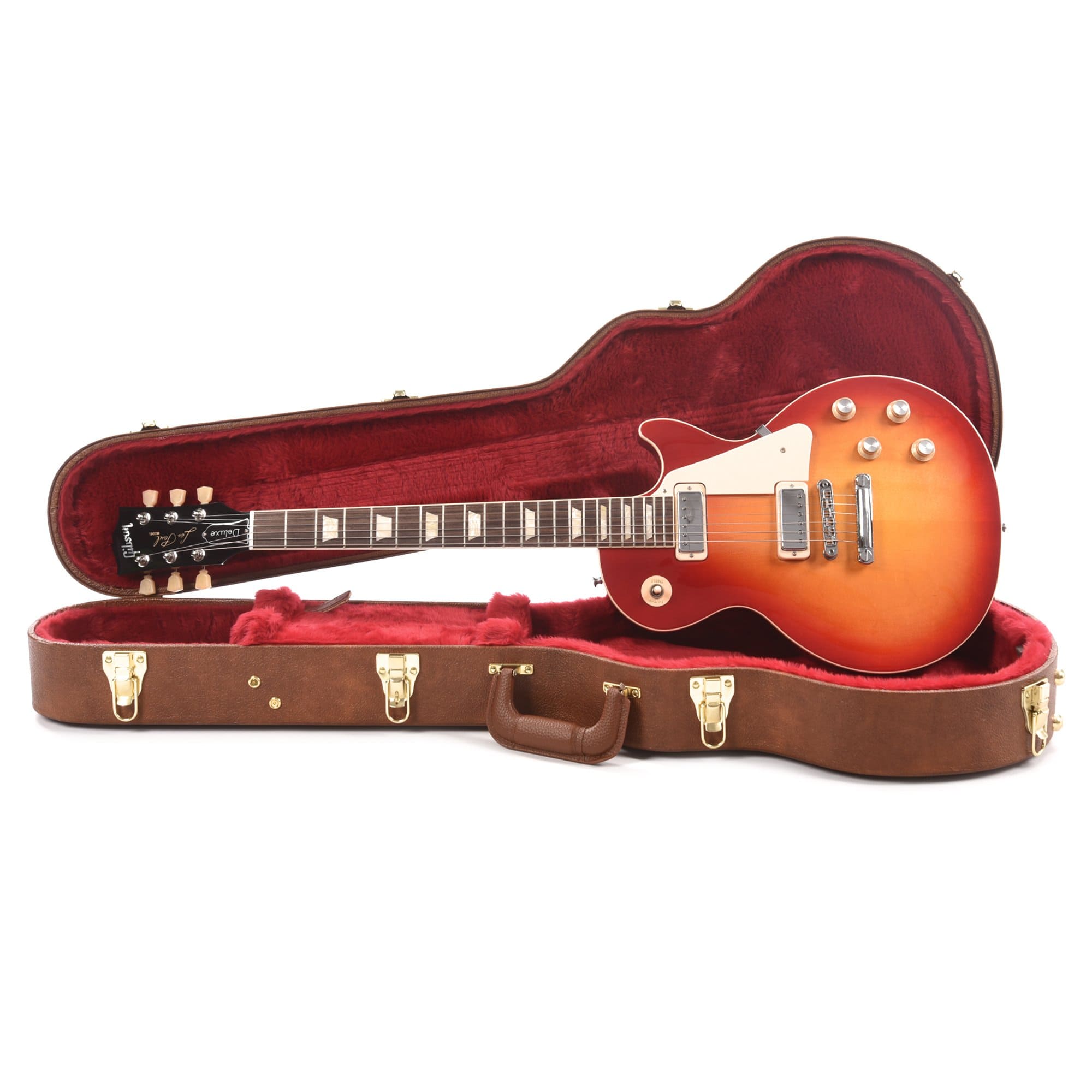 Gibson USA Les Paul Deluxe '70s Cherry Sunburst Electric Guitars / Solid Body