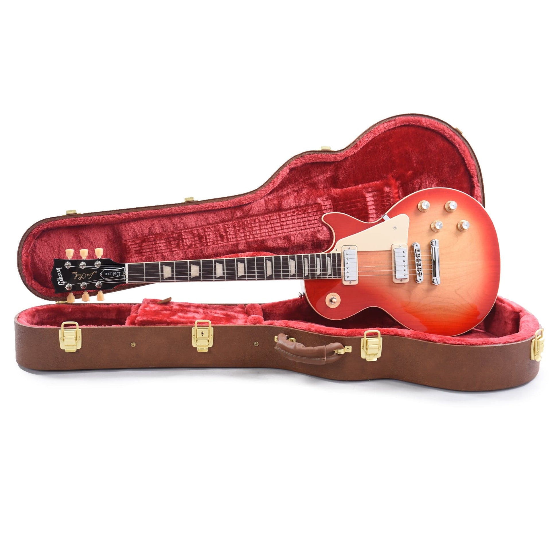 Gibson USA Les Paul Deluxe '70s Cherry Sunburst Electric Guitars / Solid Body