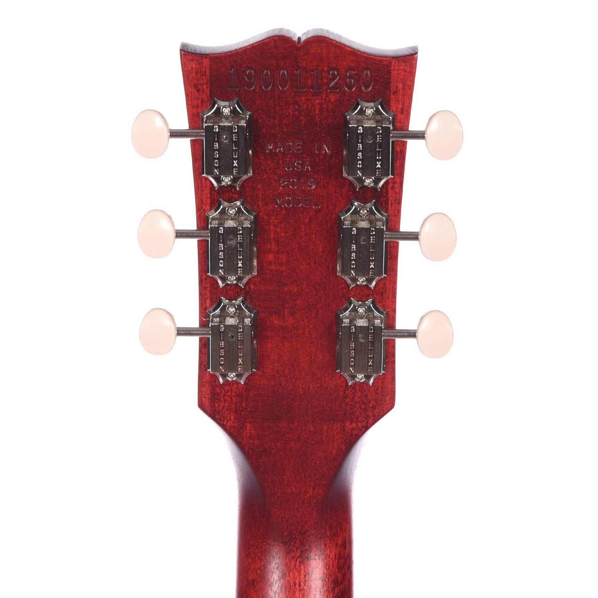 Gibson USA Les Paul Junior Tribute DC 2019 Worn Cherry Electric Guitars / Solid Body