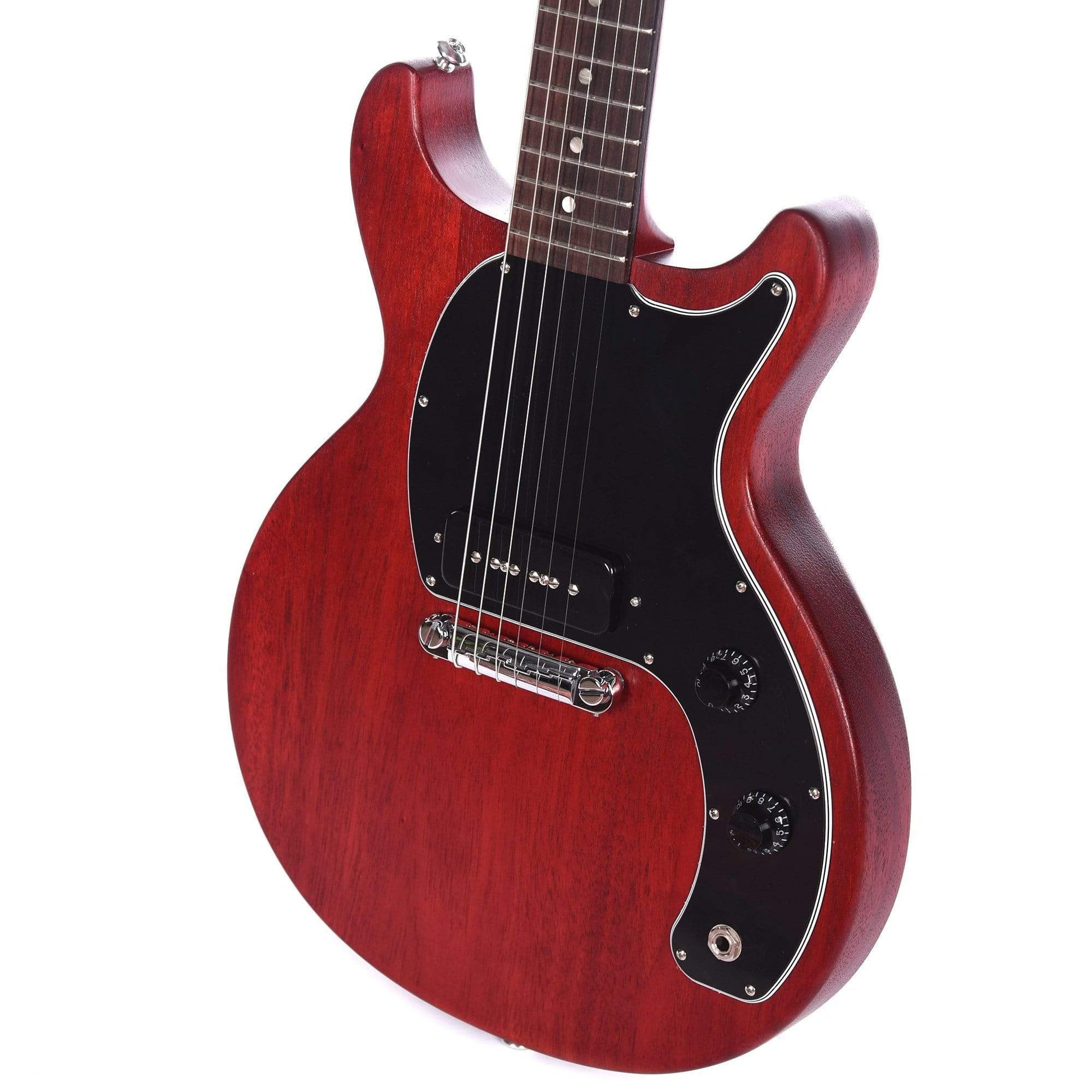 Gibson USA Les Paul Junior Tribute DC 2019 Worn Cherry Electric Guitars / Solid Body