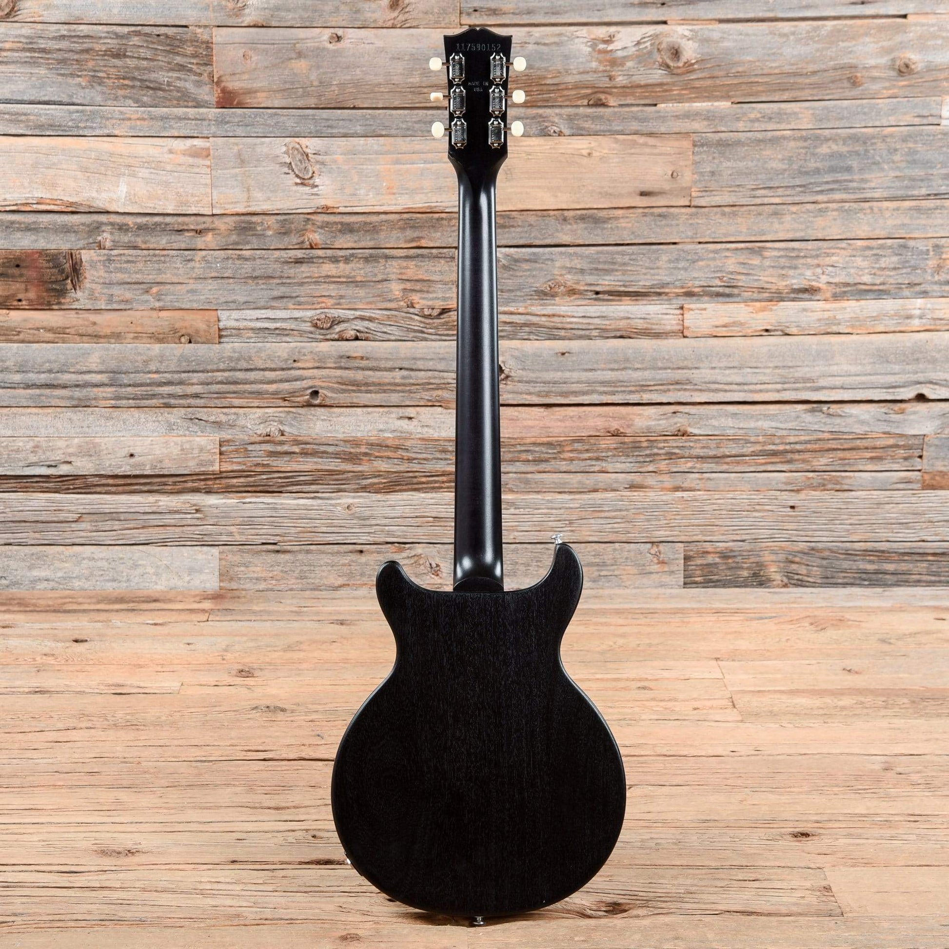 Gibson USA Les Paul Junior Tribute DC Worn Ebony Electric Guitars / Solid Body