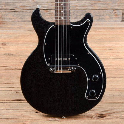 Gibson USA Les Paul Junior Tribute DC Worn Ebony Electric Guitars / Solid Body