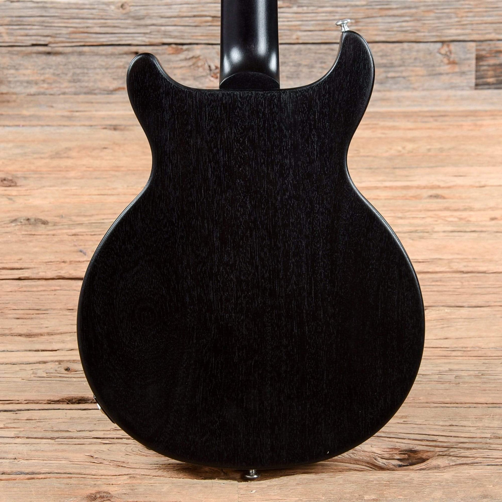 Gibson USA Les Paul Junior Tribute DC Worn Ebony Electric Guitars / Solid Body