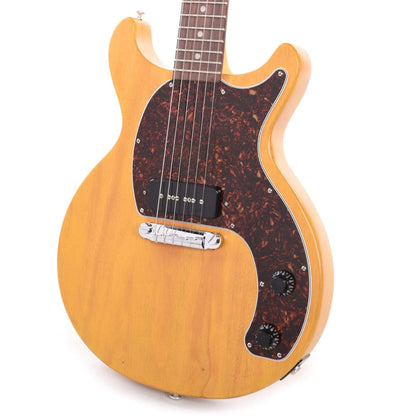 Gibson USA Les Paul Junior Tribute DC Worn TV Yellow w/Tortoise Pickguard Electric Guitars / Solid Body