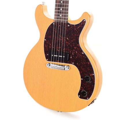Gibson USA Les Paul Junior Tribute DC Worn TV Yellow w/Tortoise Pickguard Electric Guitars / Solid Body