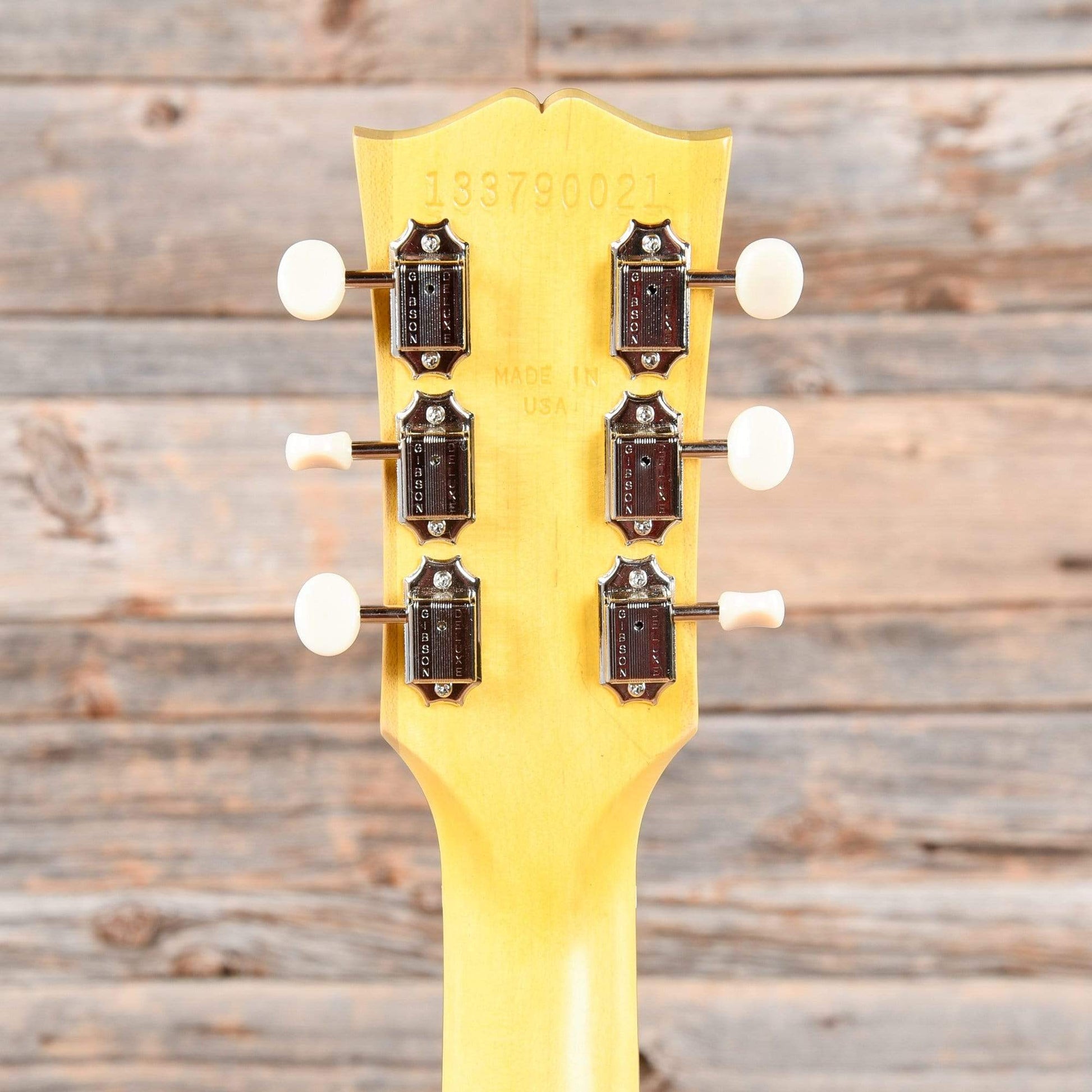 Gibson USA Les Paul Junior Tribute DC Worn TV Yellow w/Tortoise Pickguard Electric Guitars / Solid Body