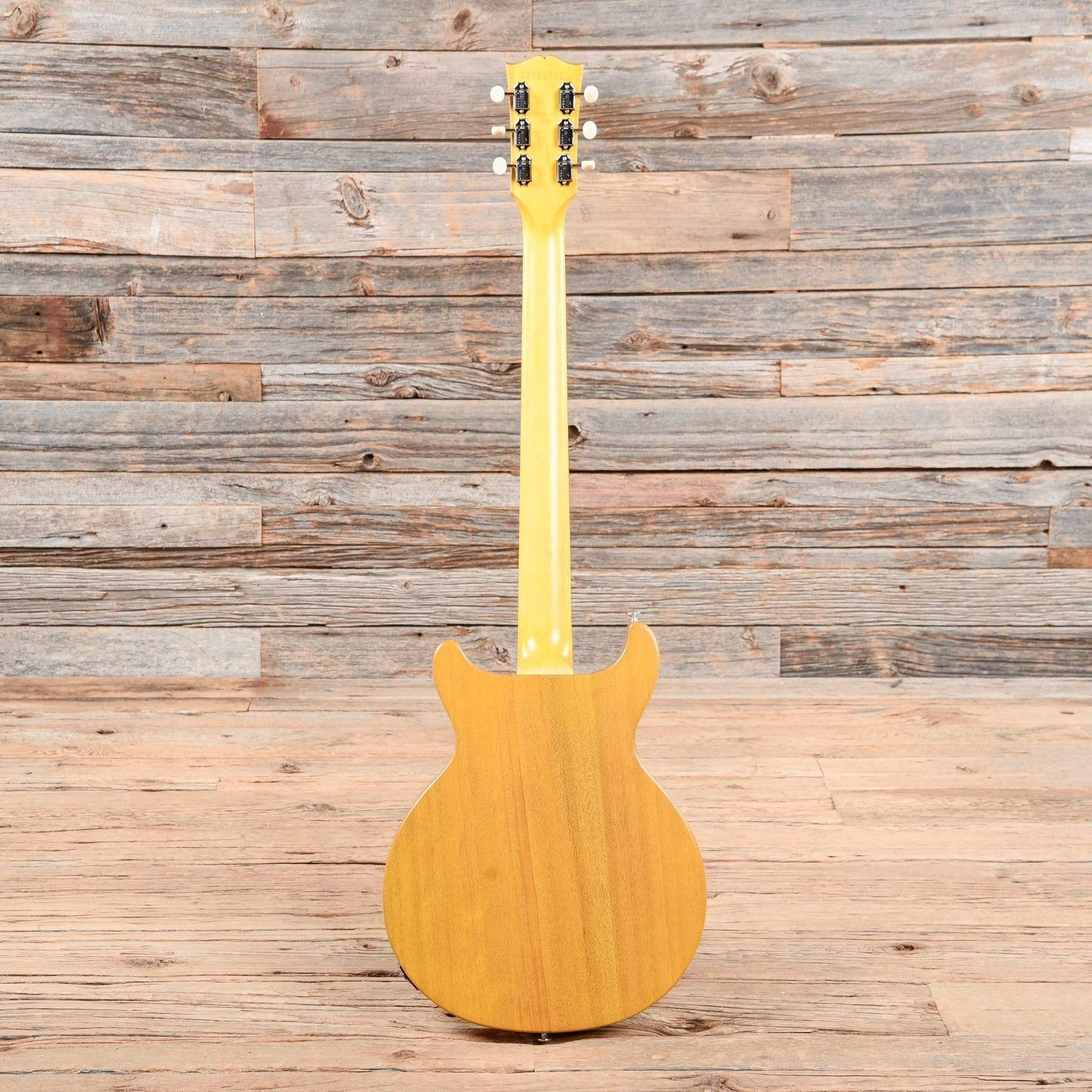 Gibson USA Les Paul Junior Tribute DC Worn TV Yellow w/Tortoise Pickguard Electric Guitars / Solid Body