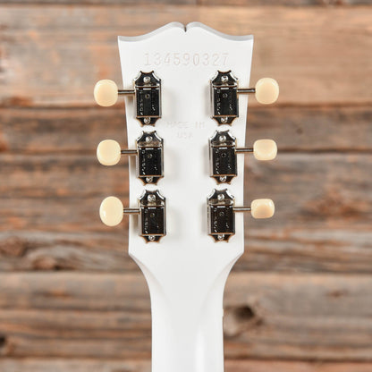 Gibson USA Les Paul Junior Tribute DC Worn White w/Tortoise Pickguard Electric Guitars / Solid Body