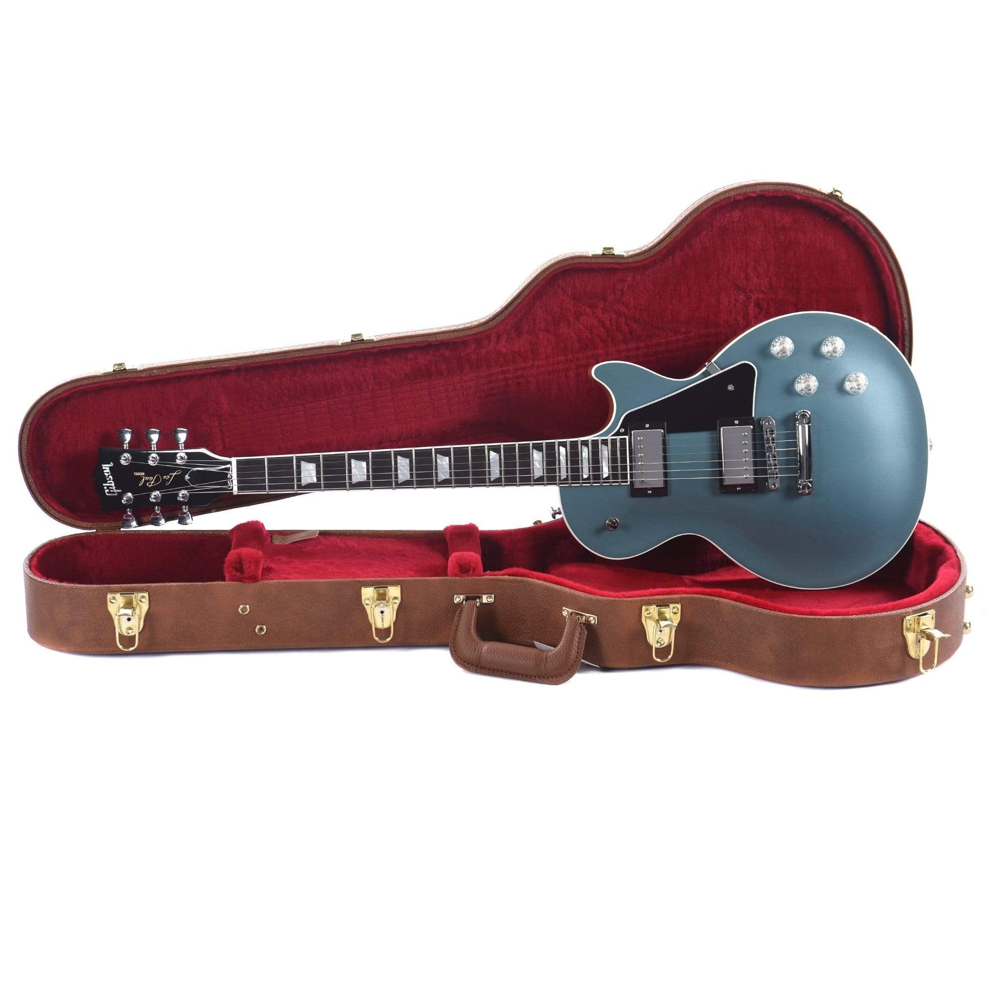Gibson USA Les Paul Modern Faded Pelham Blue Top Electric Guitars / Solid Body