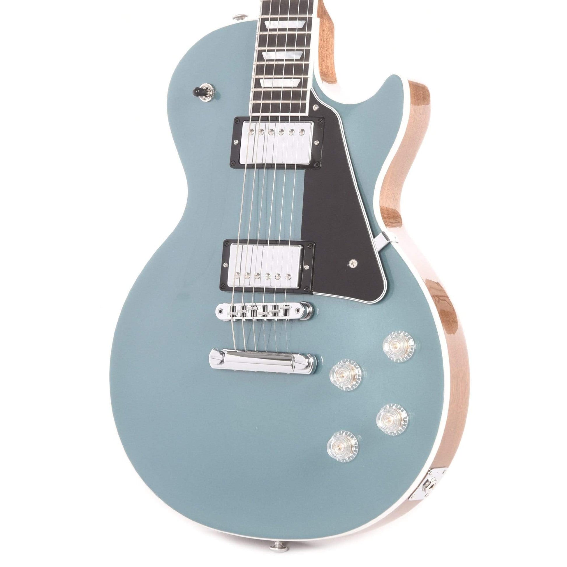 Gibson USA Les Paul Modern Faded Pelham Blue Top Electric Guitars / Solid Body