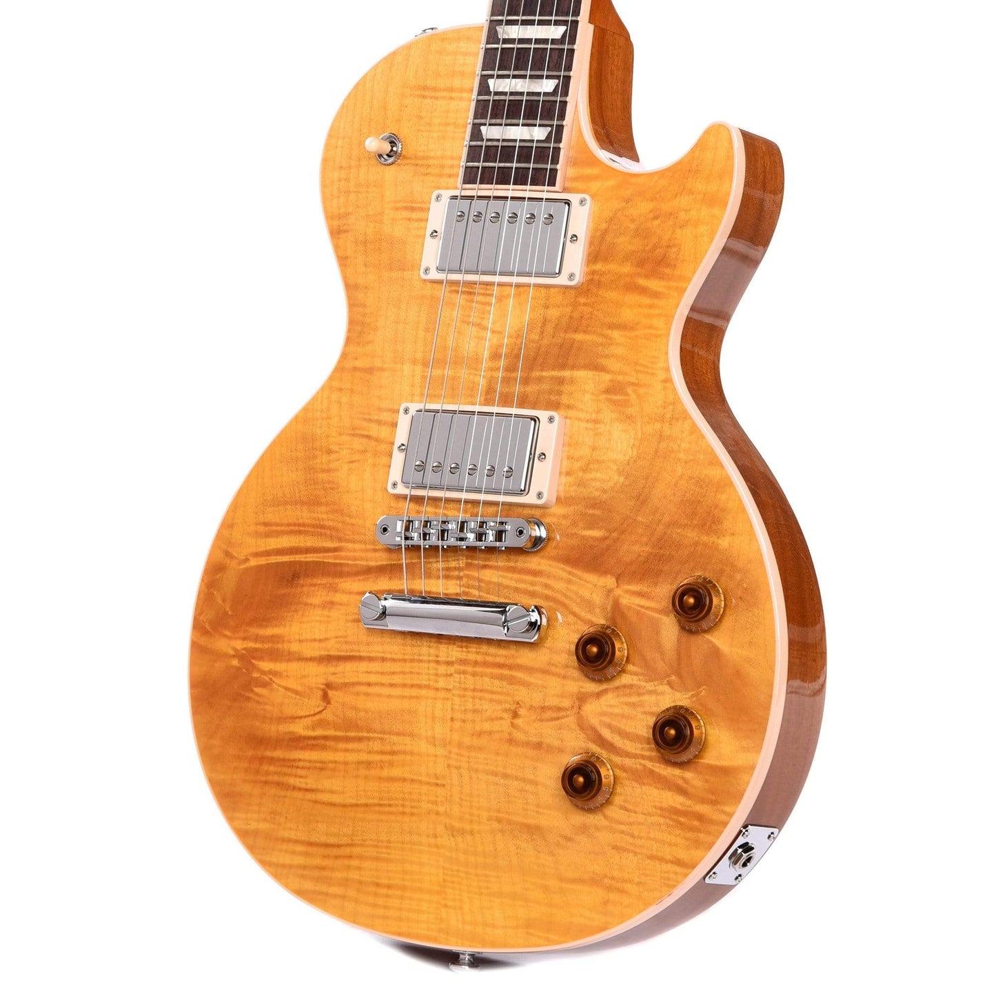 Gibson USA Les Paul Standard 2019 Trans Amber Electric Guitars / Solid Body